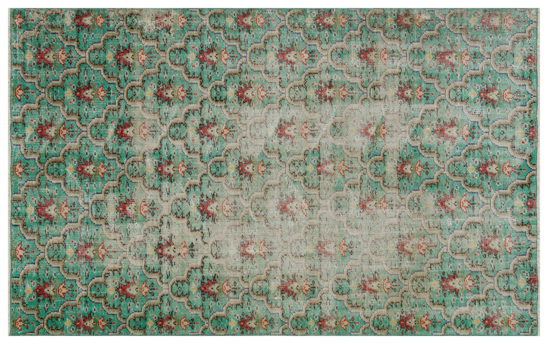 Unique Anatolian Vintage Handwoven Rug — detail view 3, handmade vintage rug
