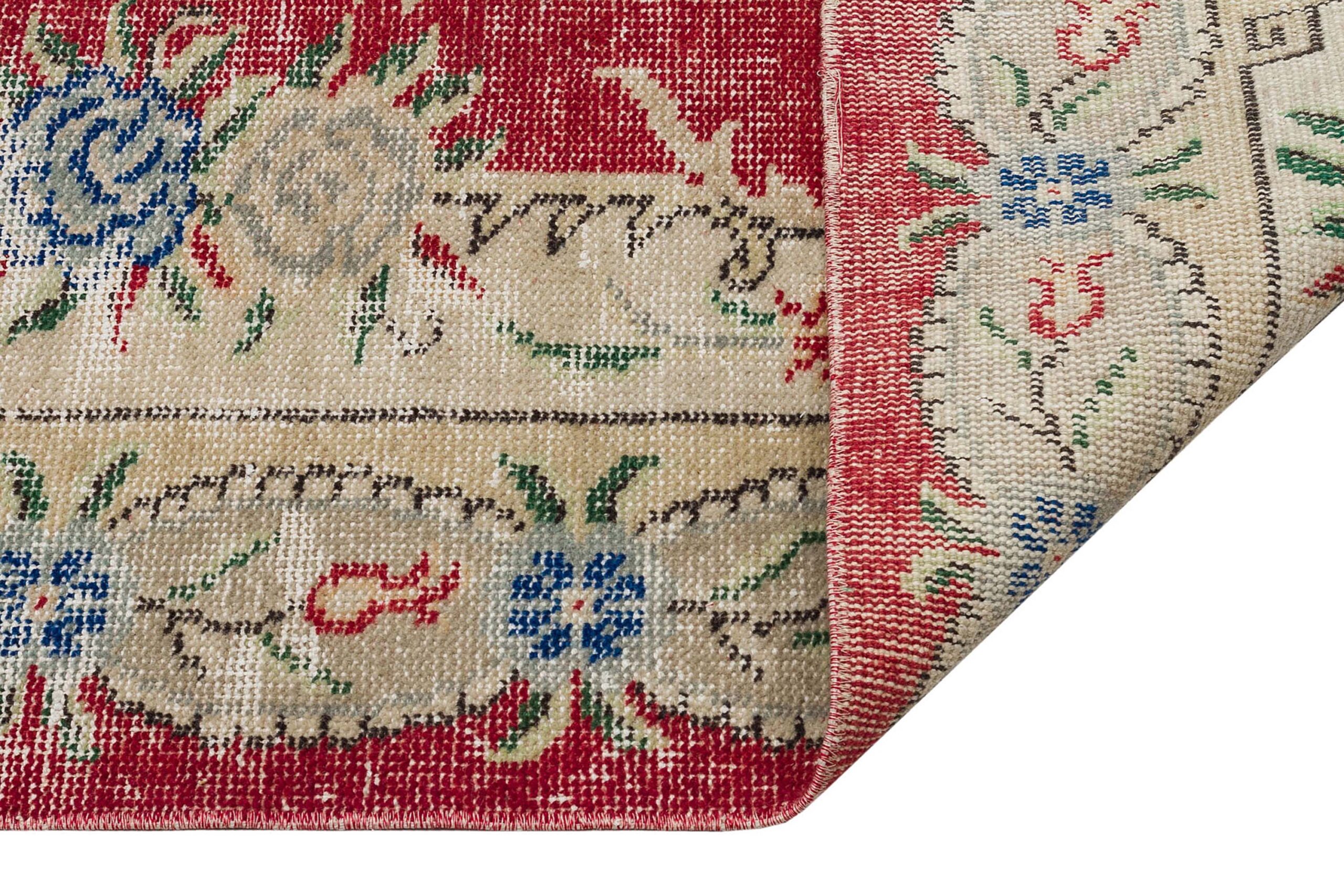 Exclusive Vintage Distressed Hand-Woven Rug — detail view 3, handmade vintage rug