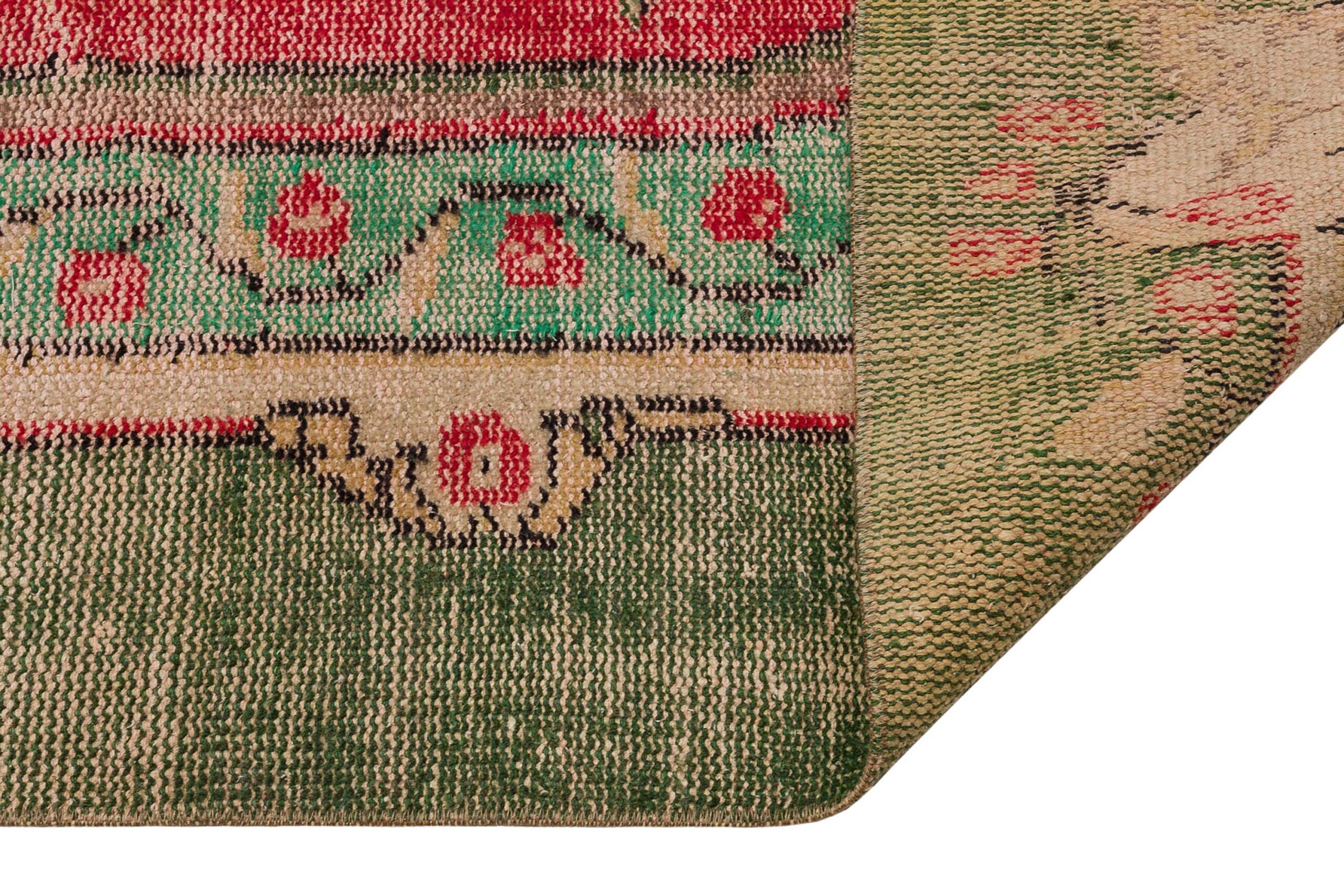 Distressed Hand-Woven Vintage Rug — detail view 3, handmade vintage rug