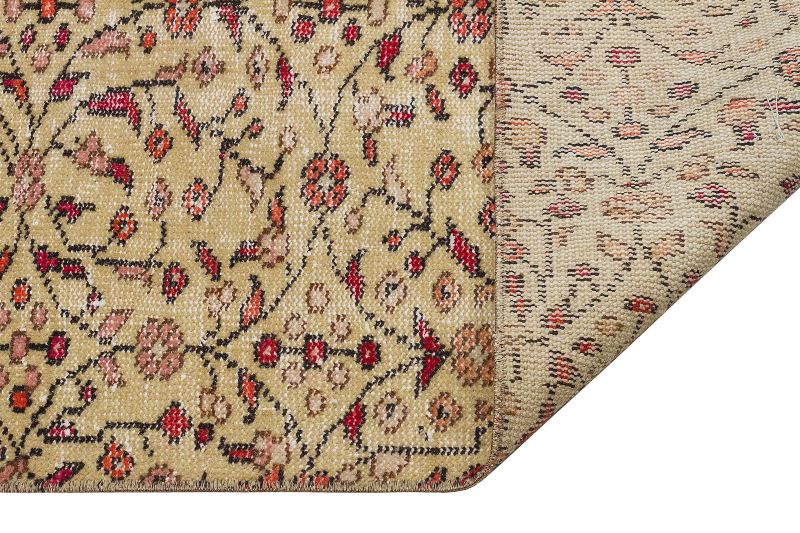 Distressed Hand-Woven Vintage Rug — detail view 3, handmade vintage rug