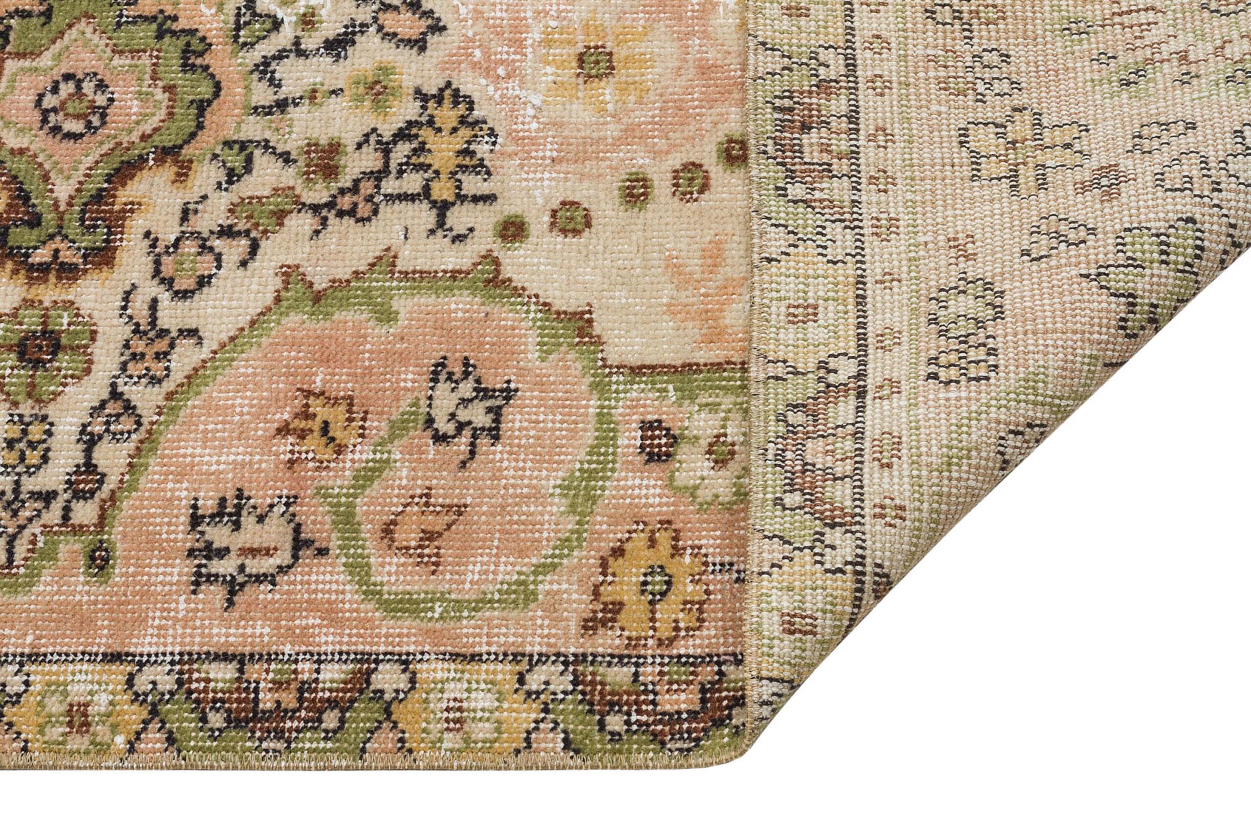 Vintage Handwoven Distressed Rug — detail view 3, handmade vintage rug