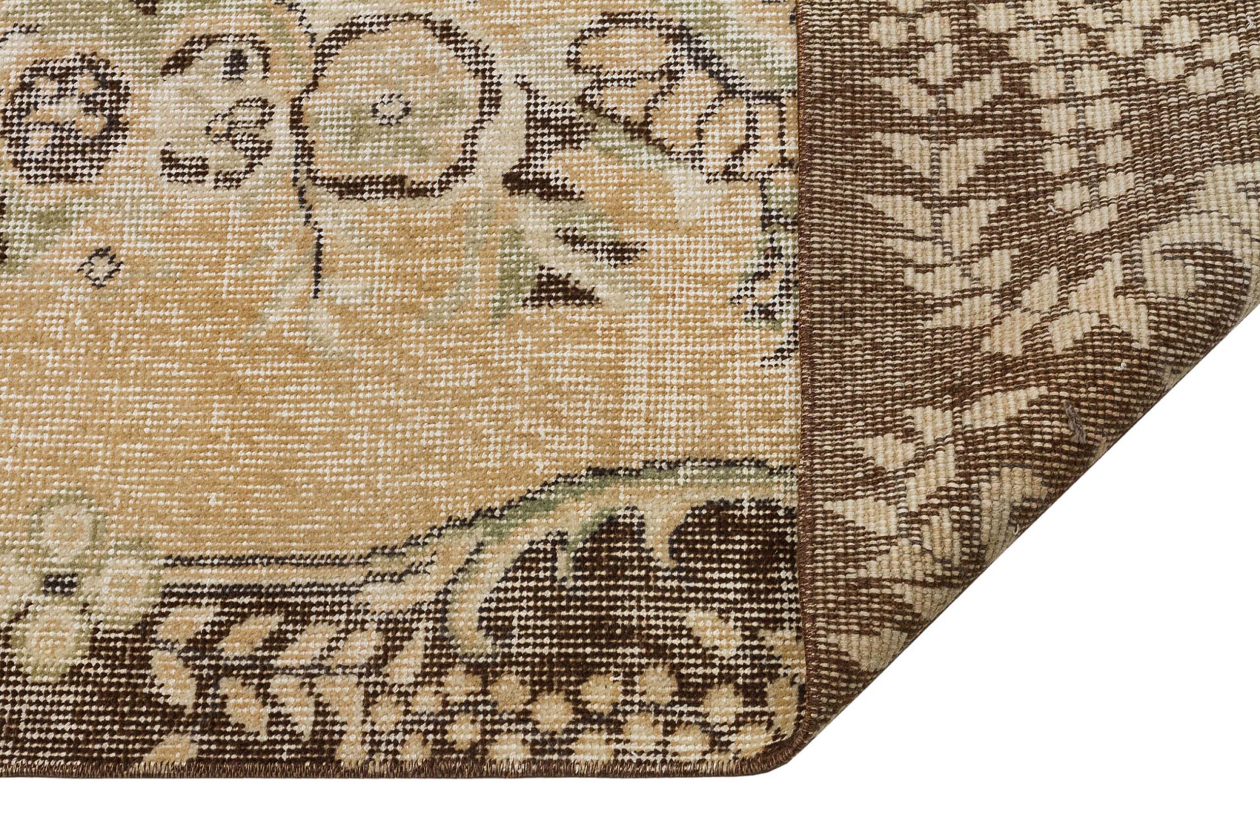 Vintage Handwoven Distressed Rug — detail view 3, handmade vintage rug