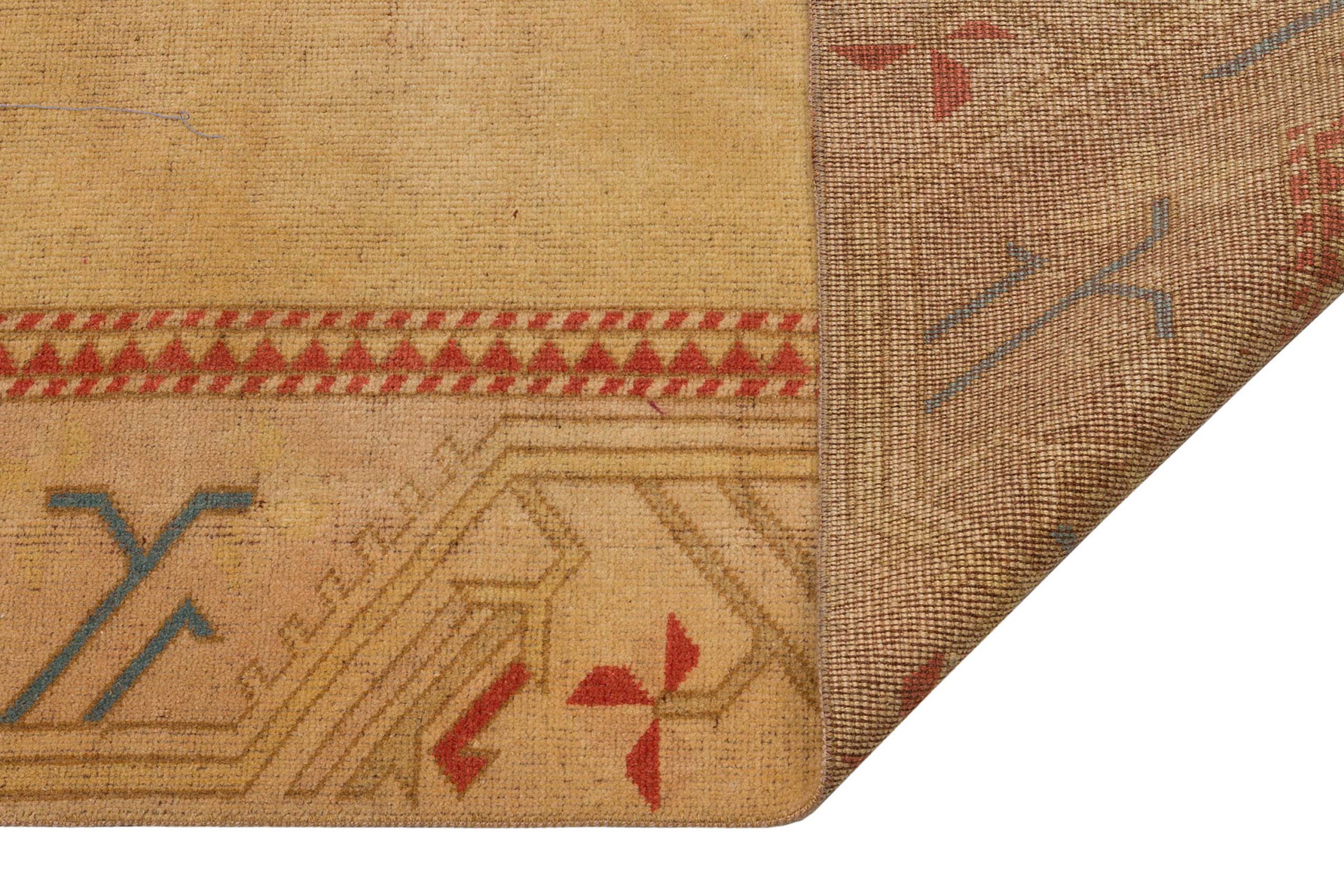 Vintage Handwoven Distressed Rug — detail view 3, handmade vintage rug