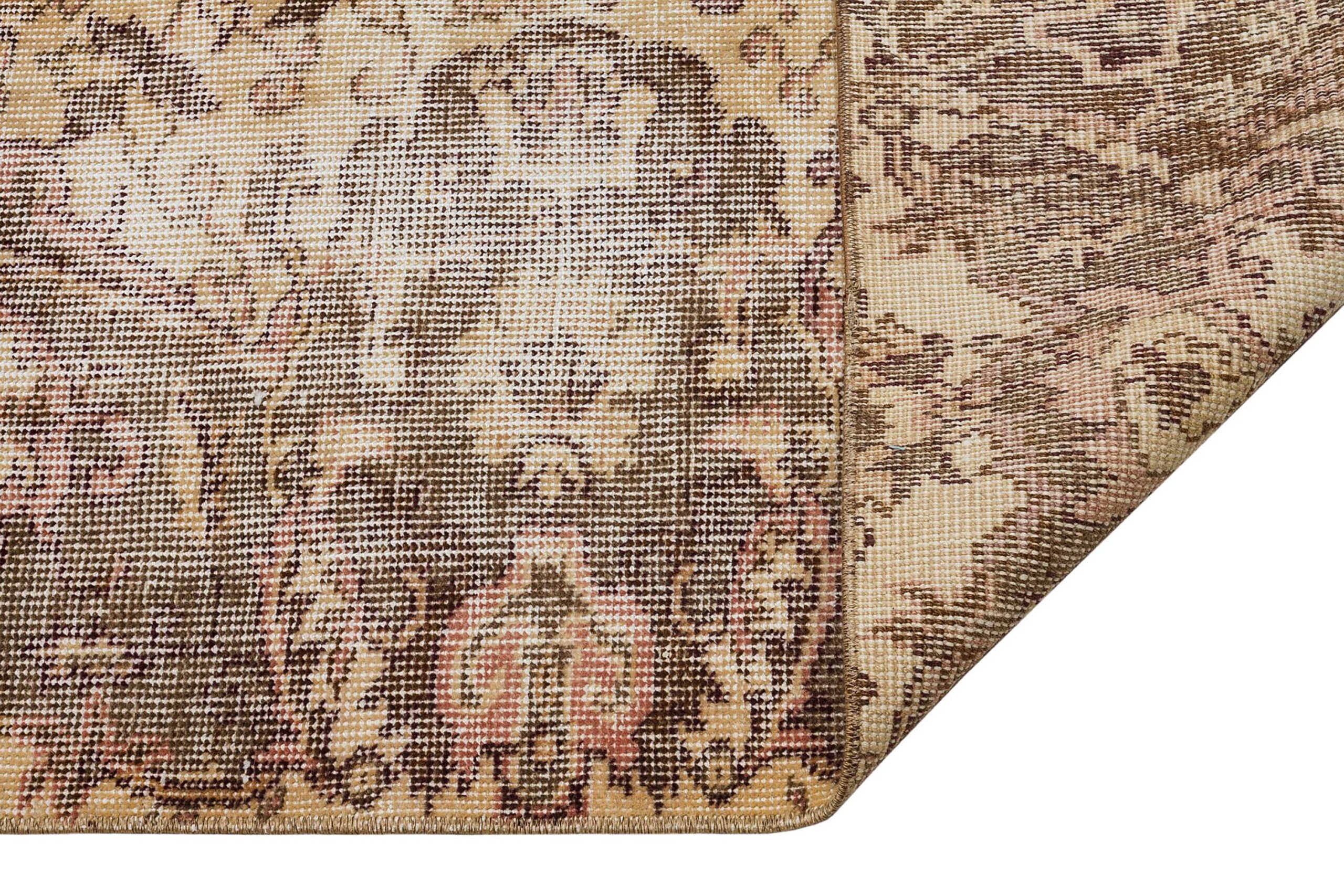 Authentic Hand-Woven Distressed Vintage Rug — detail view 3, handmade vintage rug