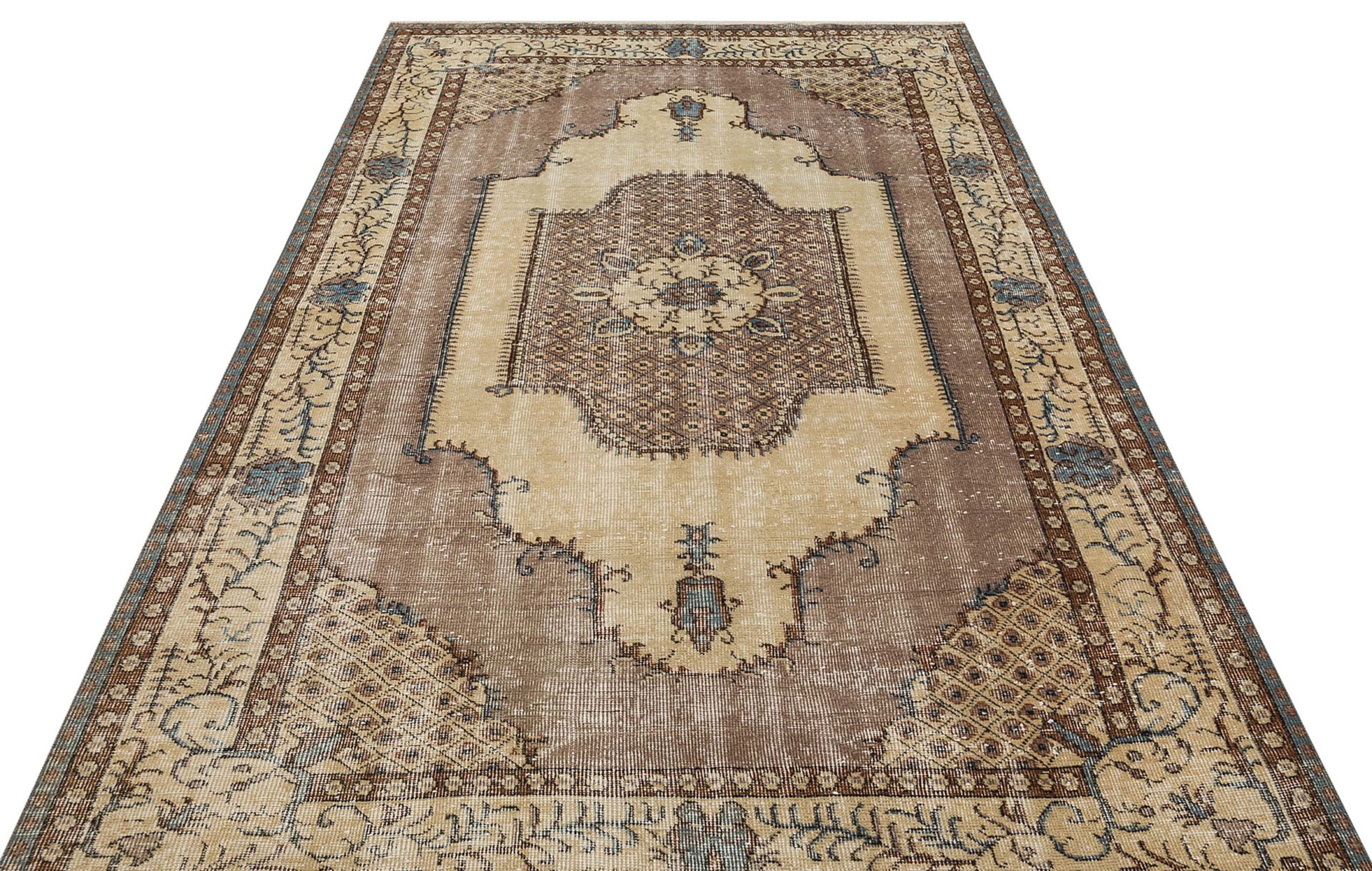 Güzelliğe Sahip El Dokuma Eskitme Vintage  Halı 169  x 272 cm 8810