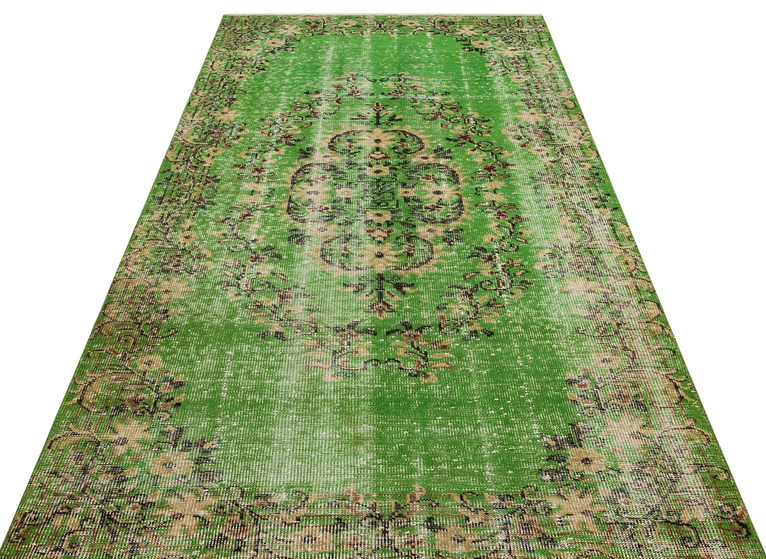 Eskitme El Dokuma Vintage Halı 143 x 257 cm 8833
