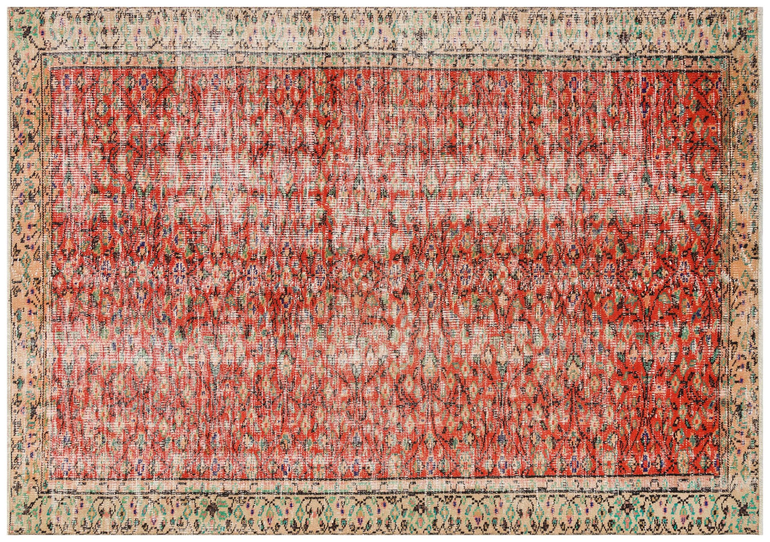 Eşsiz Güzelliğe Sahip Vintage El Dokuma Halı 148 x 212 cm 8936 - Görsel 2