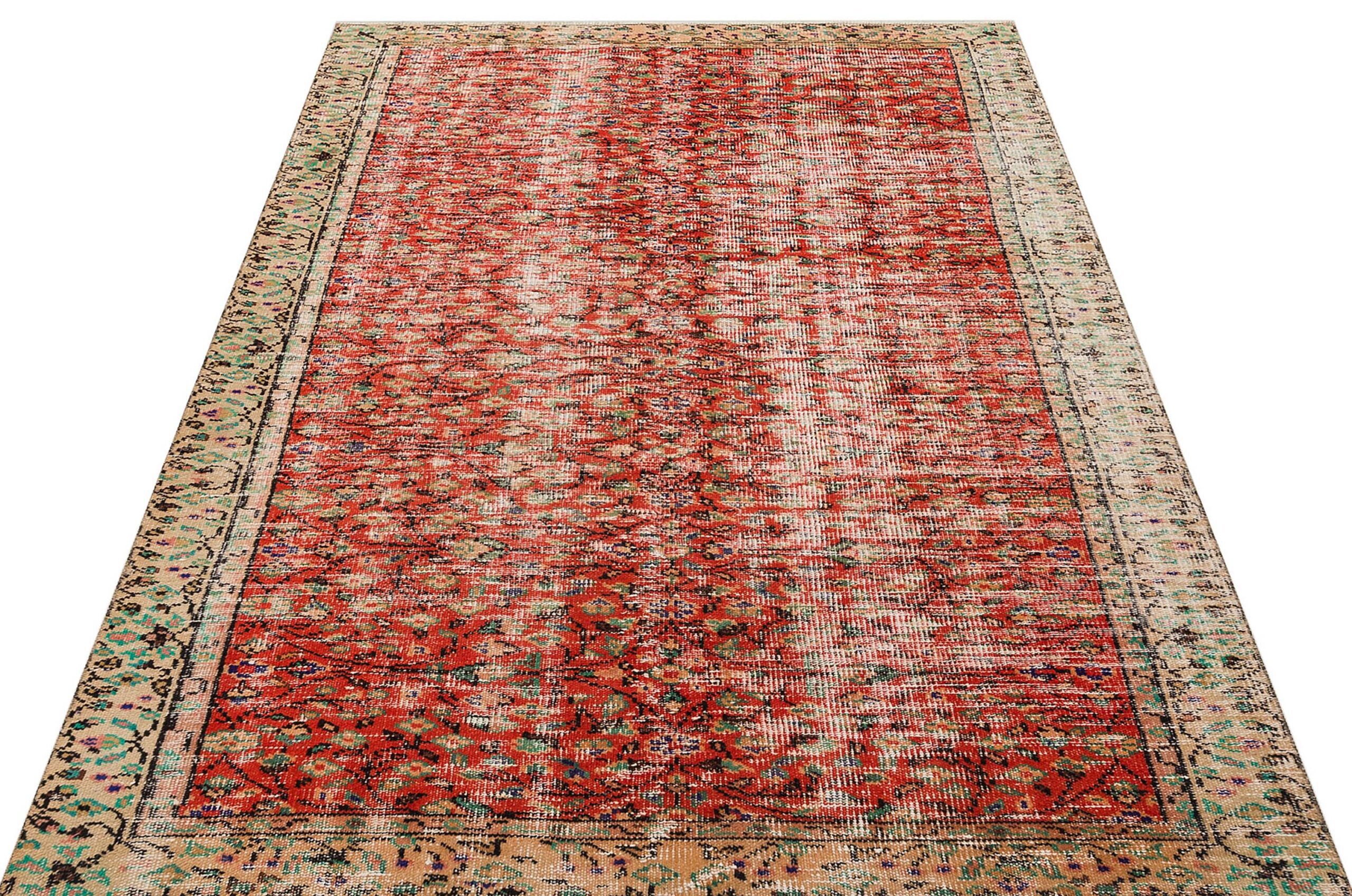 Eşsiz Güzelliğe Sahip Vintage El Dokuma Halı  148 x 212 cm 8936