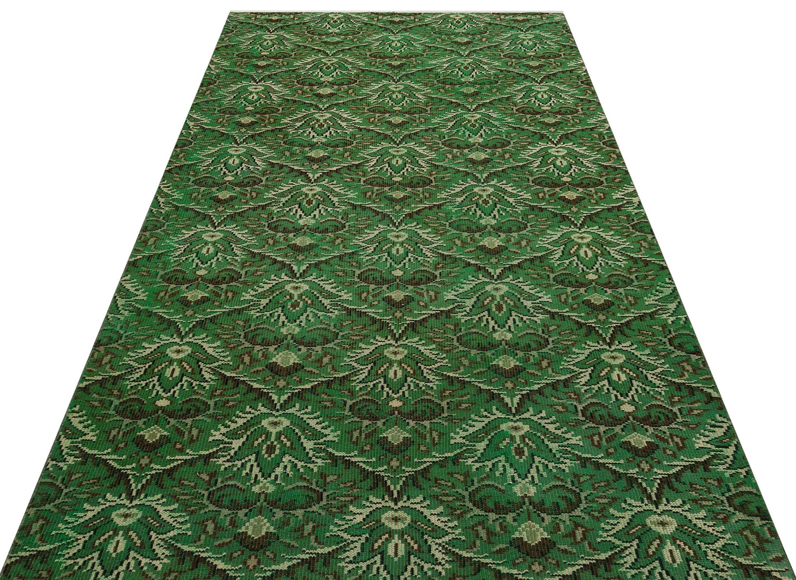 Vintage El Dokuma Eskitme Halı 154 x 262 cm 8937