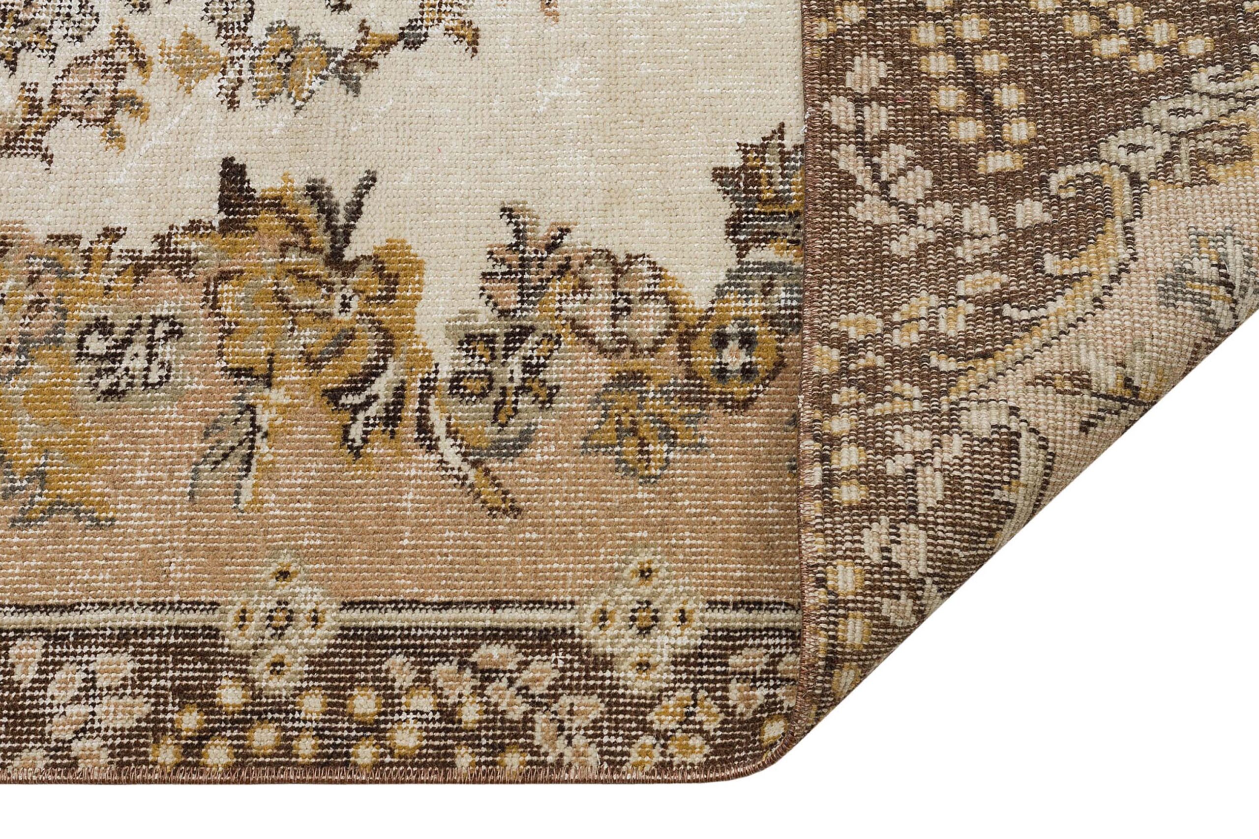 Authentic Hand-Woven Distressed Vintage Rug — detail view 3, handmade vintage rug