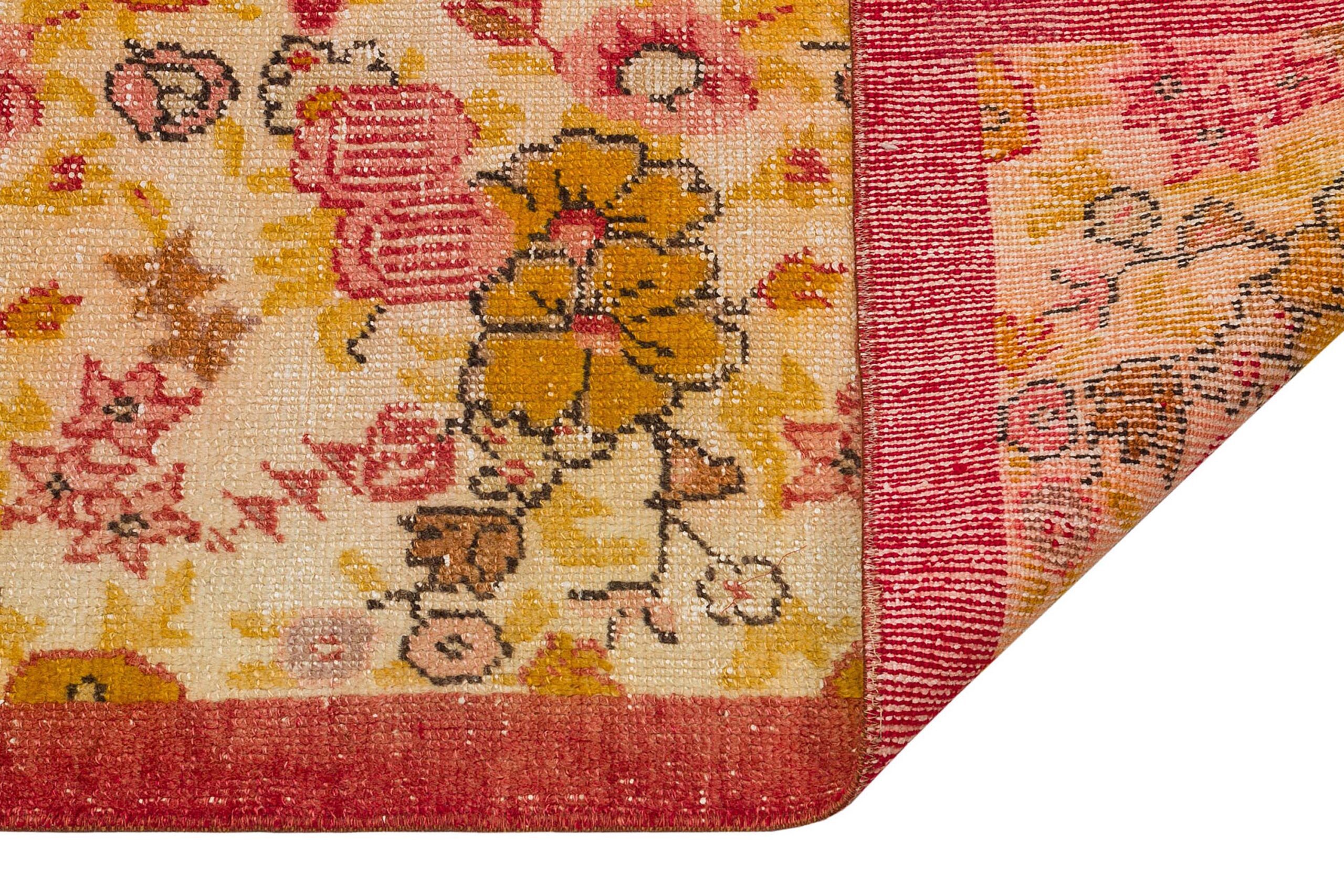 Exclusive Vintage Distressed Handwoven Rug — detail view 3, handmade vintage rug