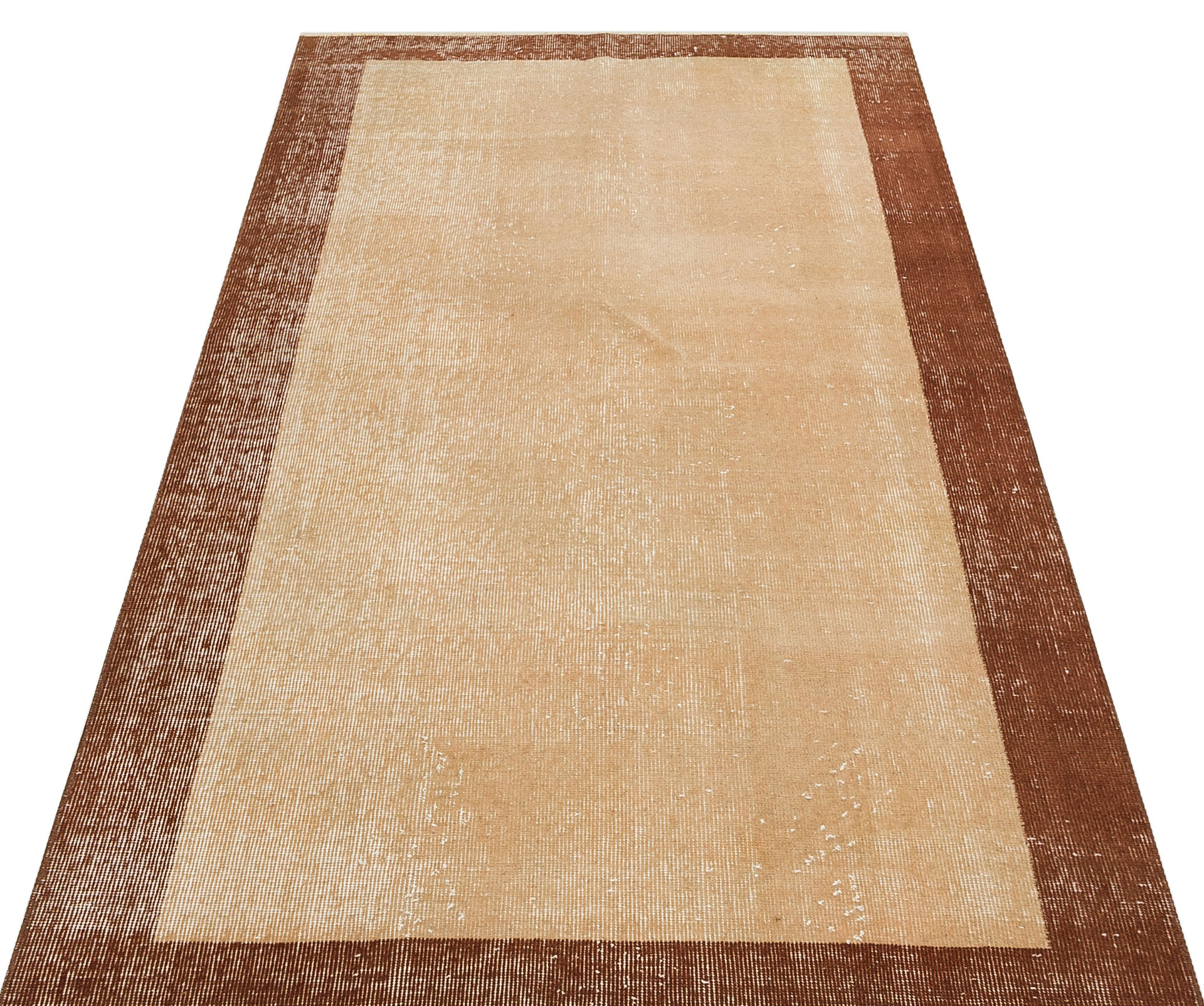 Unique Anatolian Vintage Distressed Handmade Rug, vintage rug, Handmade, hand-knotted wool & cotton, size 113 × 202 cm, from Yahyalı