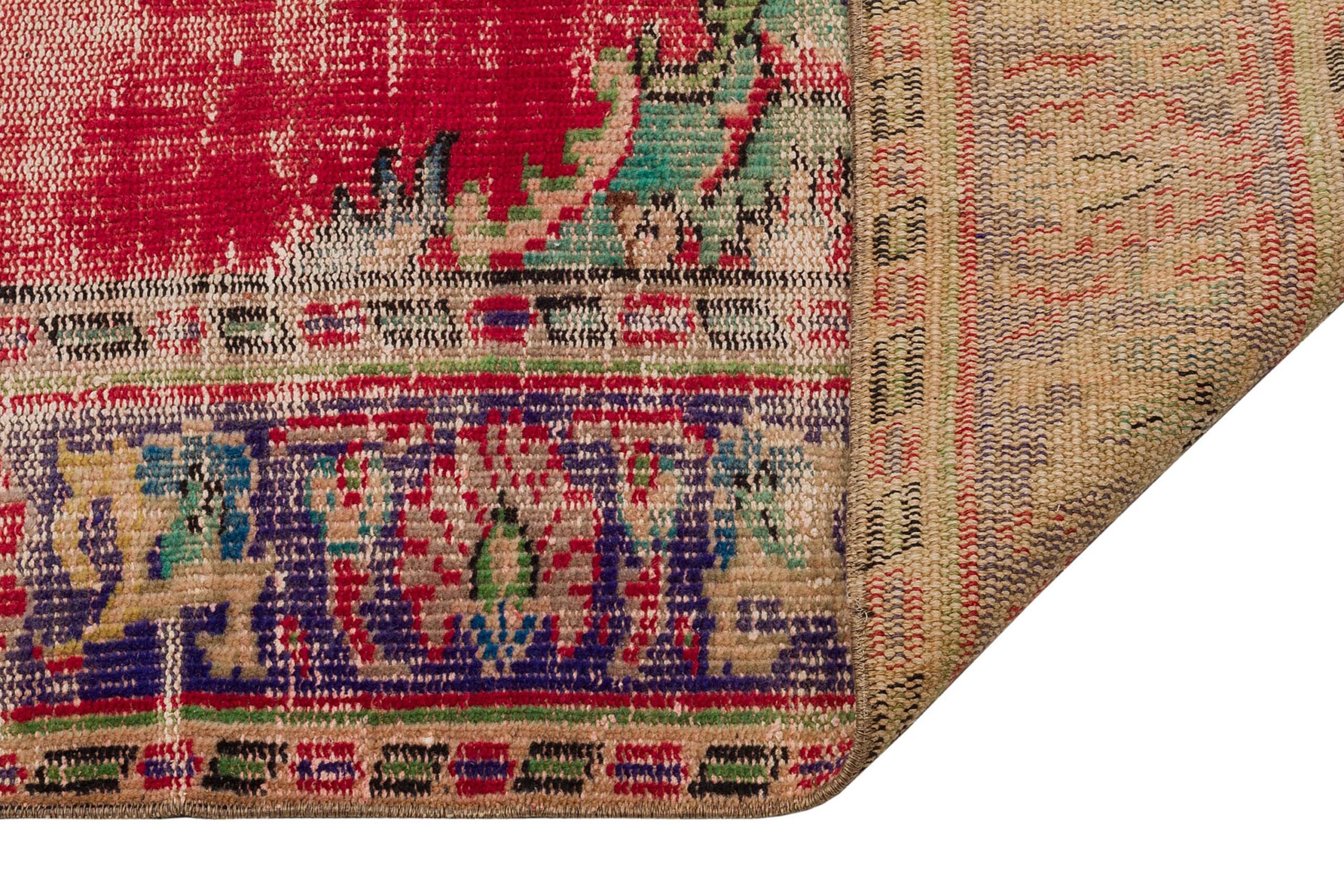 Vintage Distressed Handmade Rug — detail view 3, handmade vintage rug