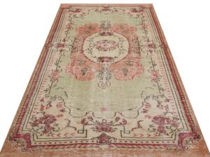 Eşsiz Anadolu Vintage Eskitme El Yapımı Halı 150 x 268 cm 9132