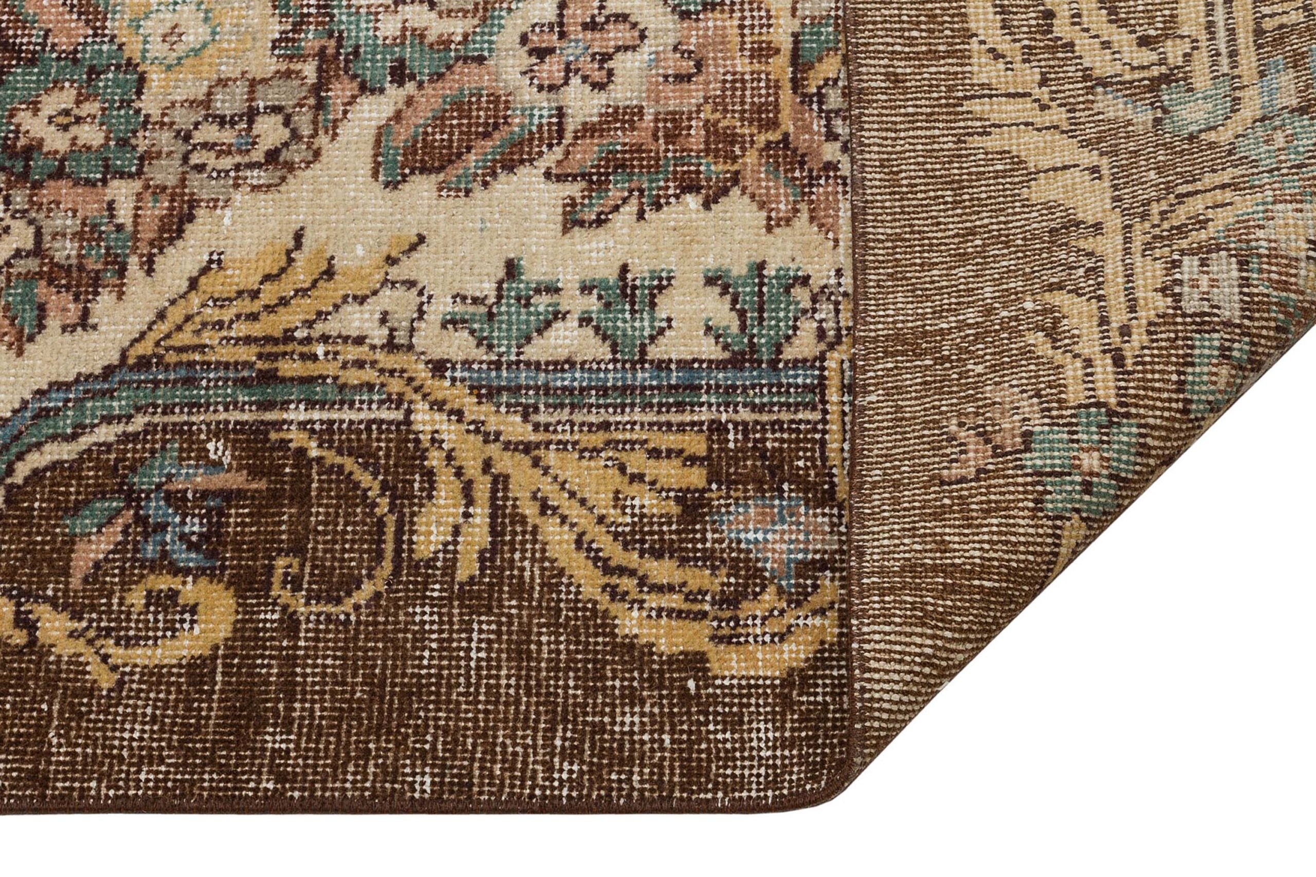 Klasik Modern Vintage Eskitme El Yapımı Halı 174 x 290 cm 9178 - Görsel 3
