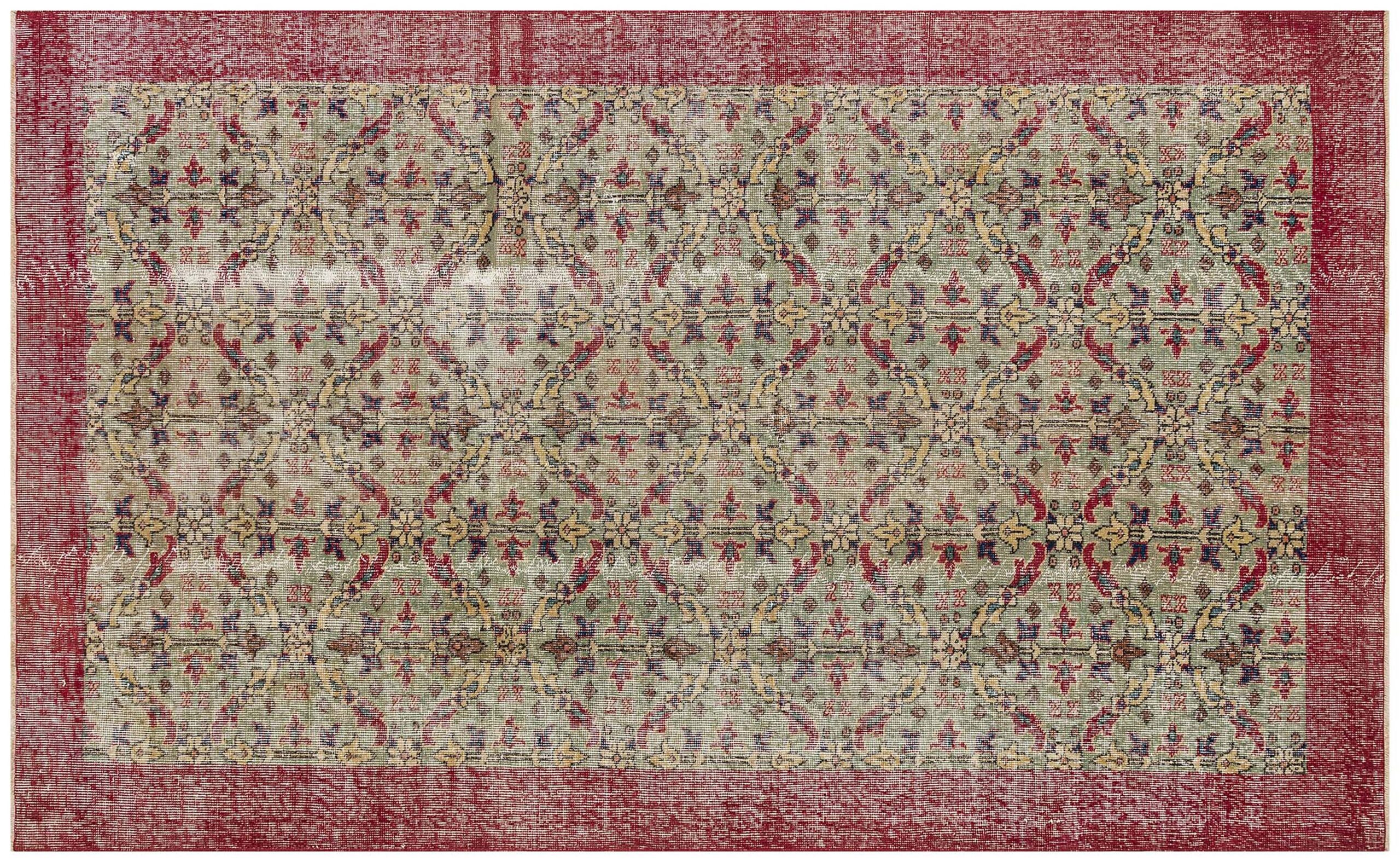 Vintage Eskitme El Dokuma Halı 157 x 255 cm 9409 - Görsel 2