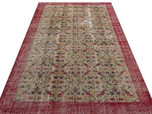 Vintage Eskitme El Dokuma Halı 157 x 255 cm 9409