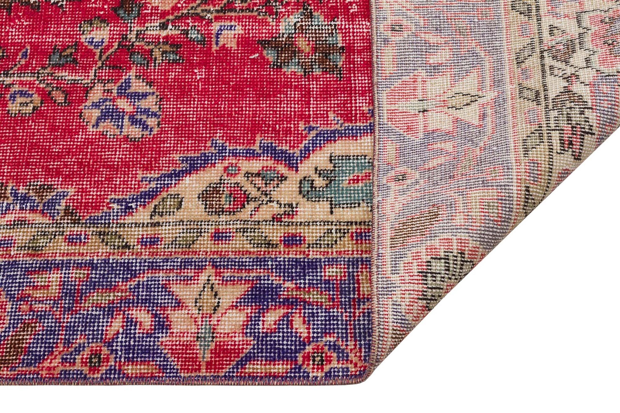 Gerçek El Dokuma Eskitme Vintage Halı 152 x 255 cm 9415 - Görsel 3