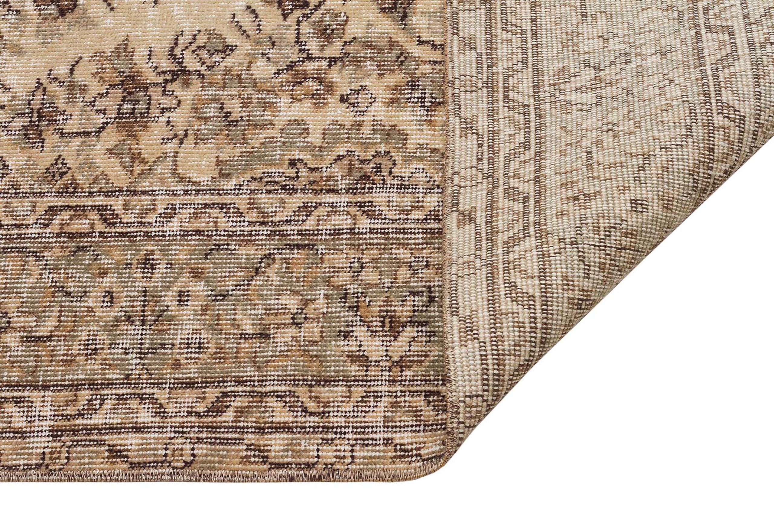 Klasik Modern Vintage Eskitme El Dokuma Halı 173 x 277 cm 9438 - Görsel 2