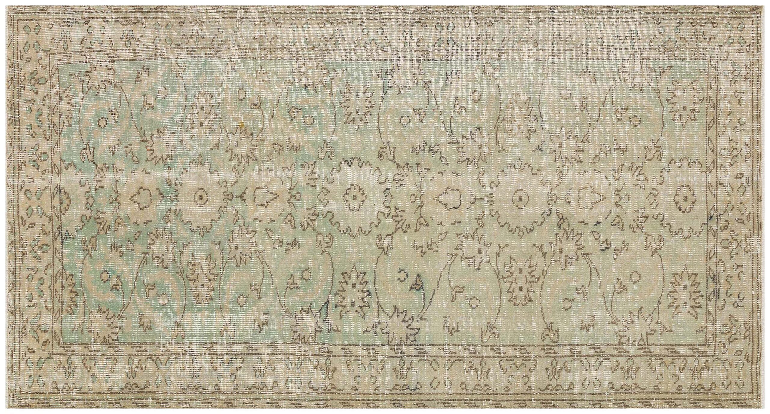 Vintage Wool-Woven Rug — detail view 2, handmade vintage rug