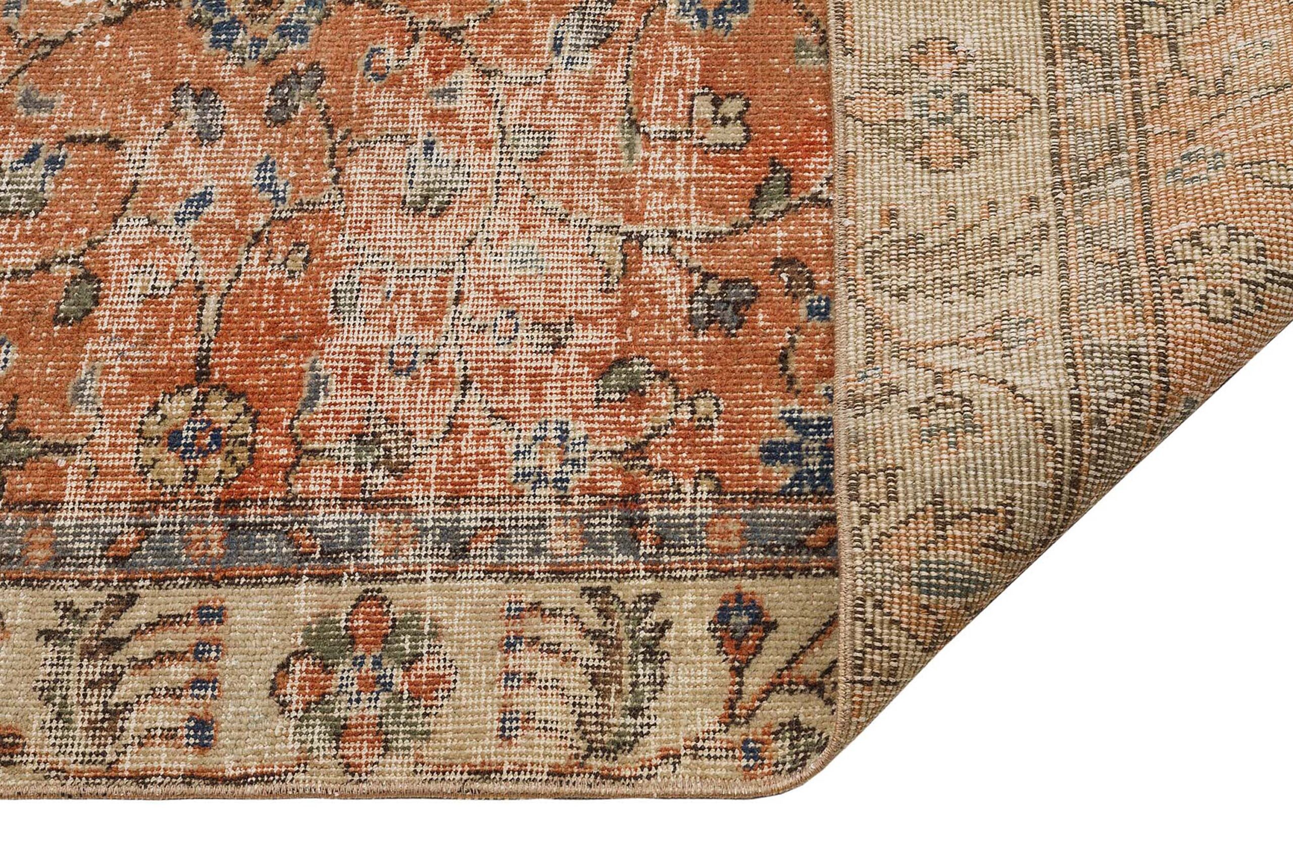 Klasik Modern Vintage Eskitme El Dokuma Halı 160 x 280 cm 9493 - Görsel 3