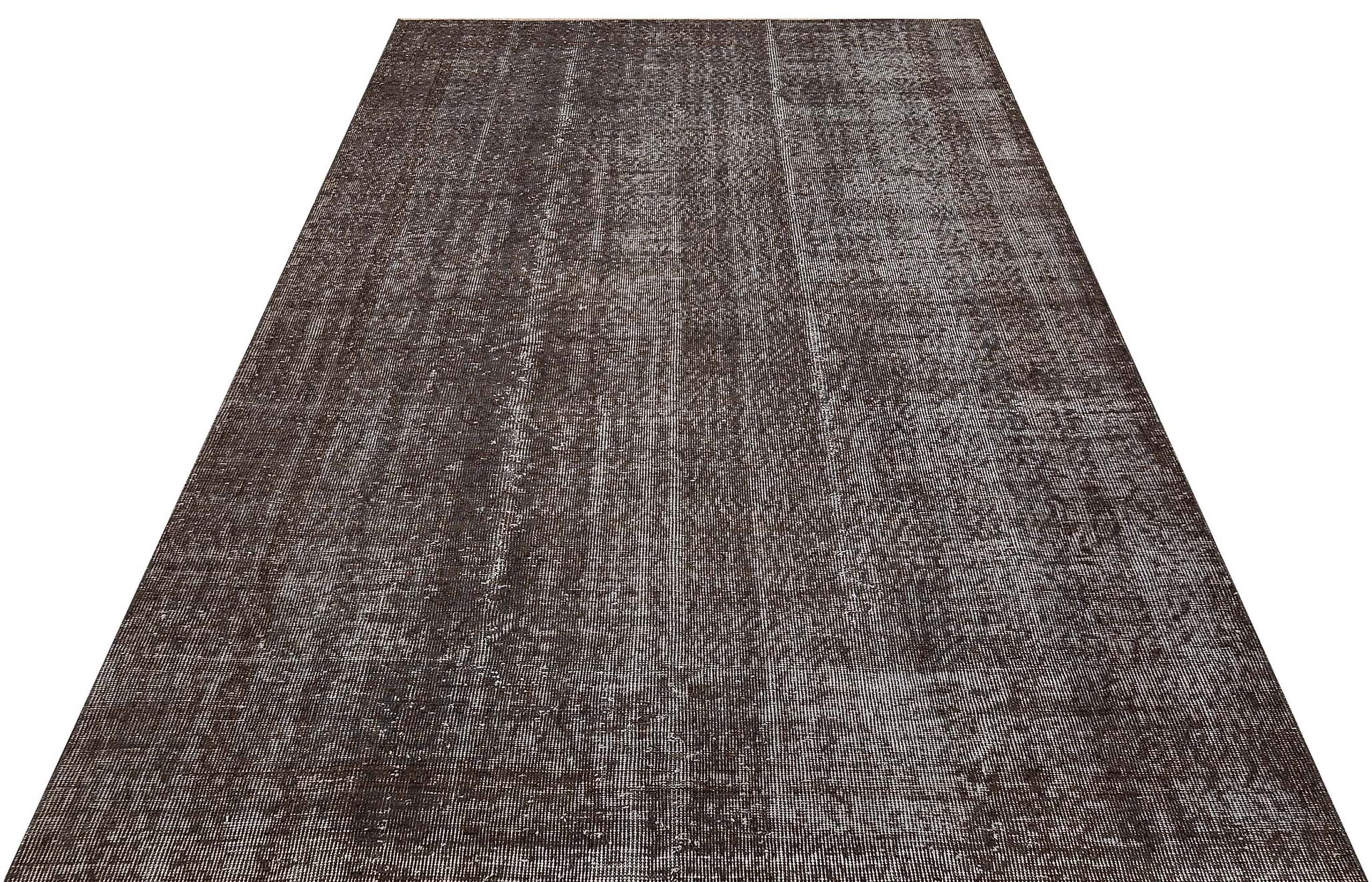 Gerçek El Dokuma Eskitme Vintage Halı 167 x 260 cm 9496