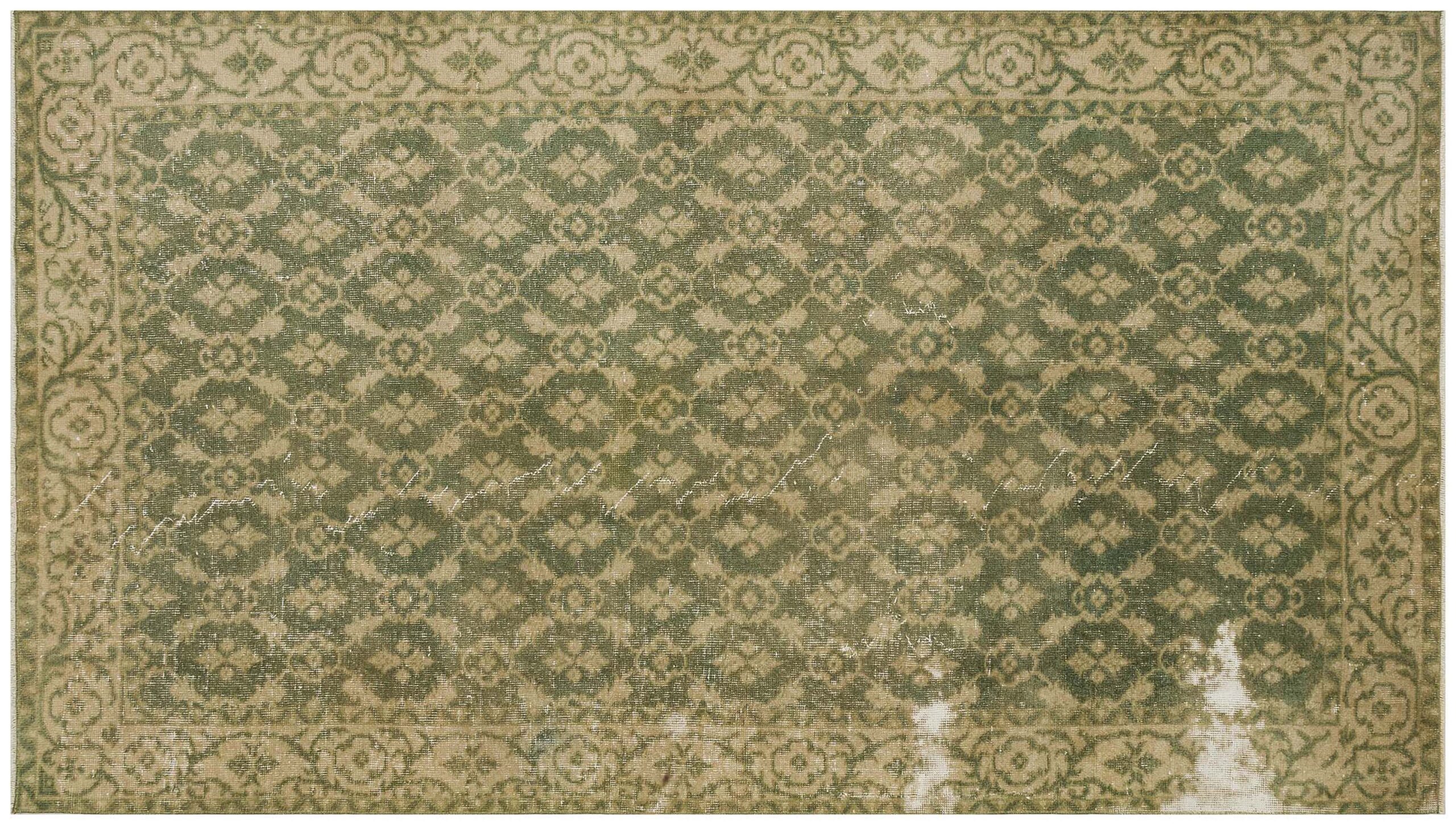 Unique Anatolian Vintage Distressed Hand-Woven Rug — detail view 3, handmade vintage rug