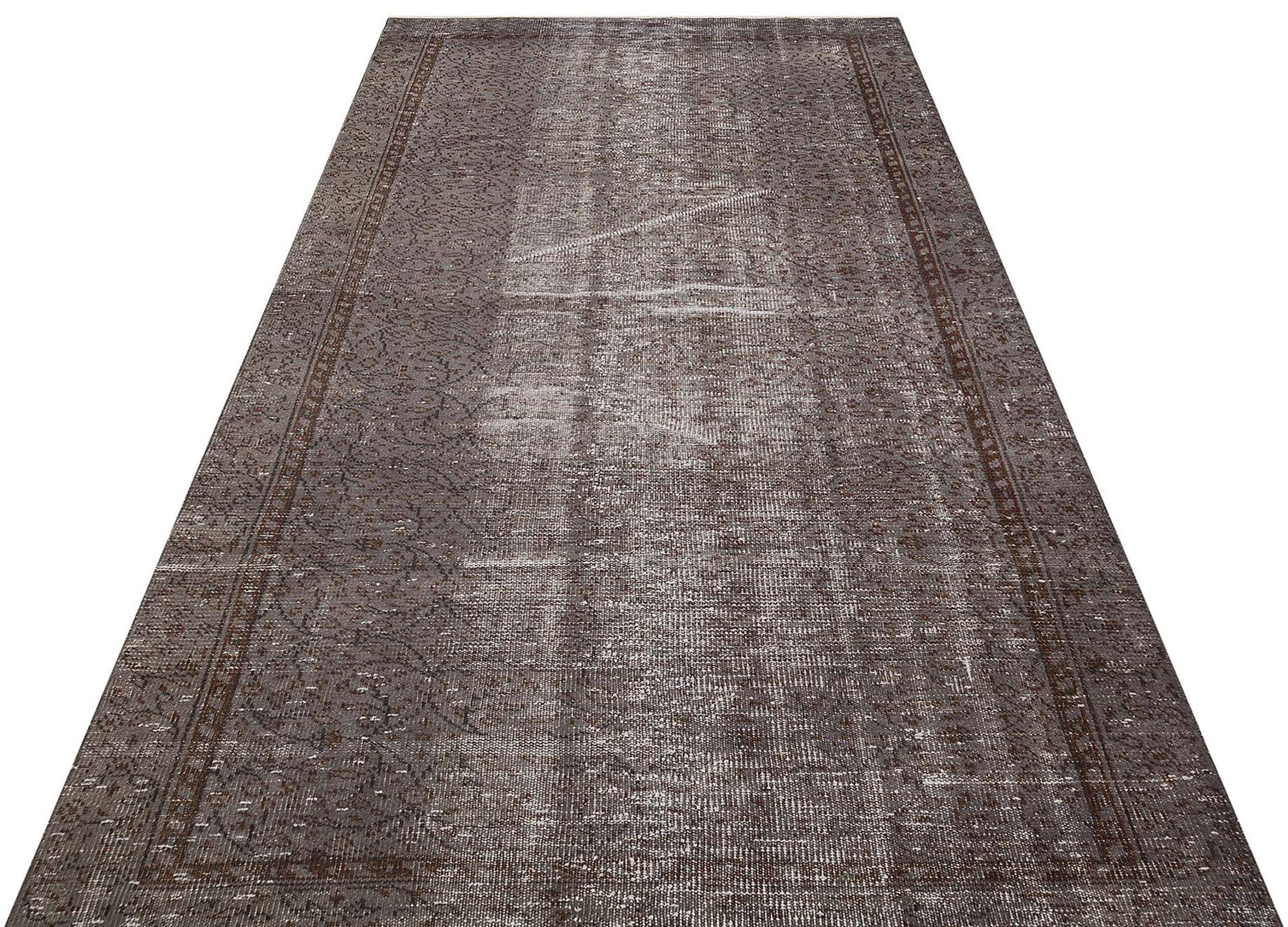 Klasik Modern Vintage Eskitme El Dokuma Halı 160 x 281 cm 9541