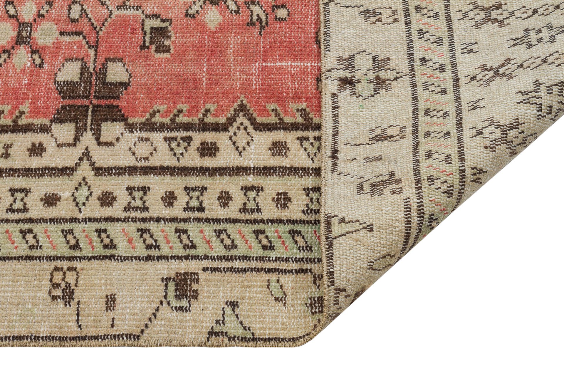 Eşsiz Renk ve Desenlerde Anadolu Vintage Eskitme El Dokuma Halı 144x270cm 9597 - Görsel 3