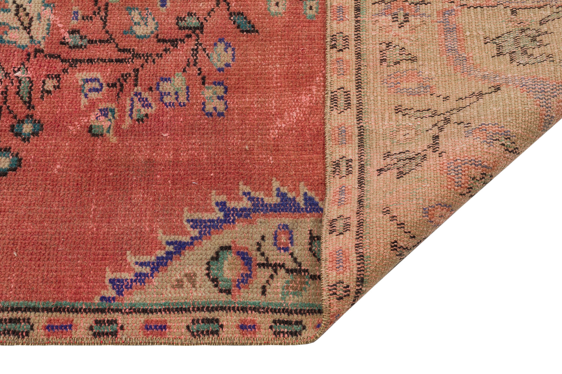 Eşsiz Renk ve Desenlerde Anadolu Vintage Eskitme El Dokuma Halı 155x271cm 9611 - Görsel 3