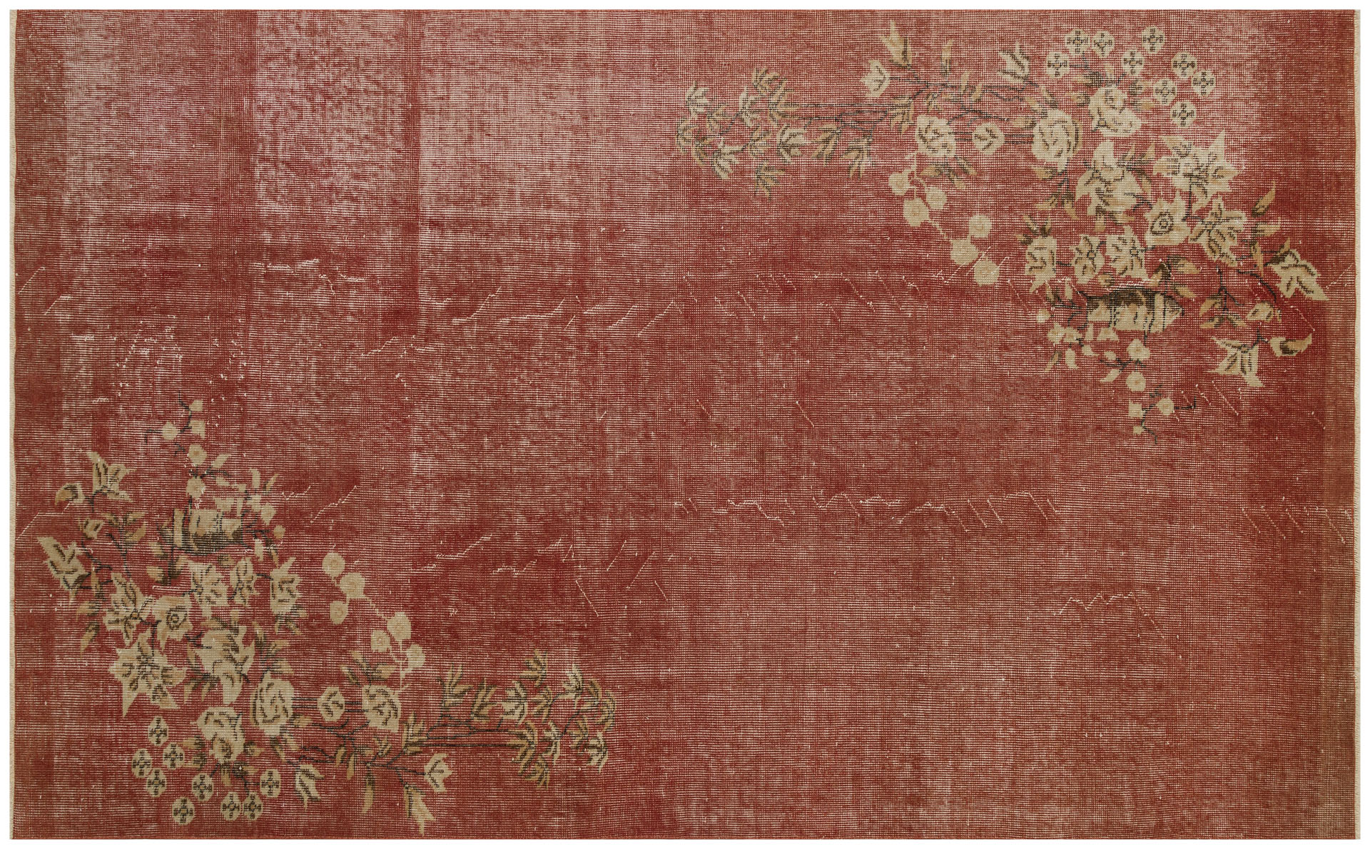 Eşsiz Renk ve Desenlerde Anadolu Vintage Eskitme El Dokuma Halı 165x275 cm 9626 - Görsel 2