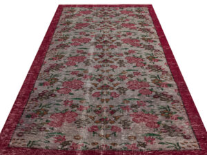 Eşsiz Renk ve Desenlerde Anadolu Vintage Eskitme El Dokuma Halı 149x246cm 9642