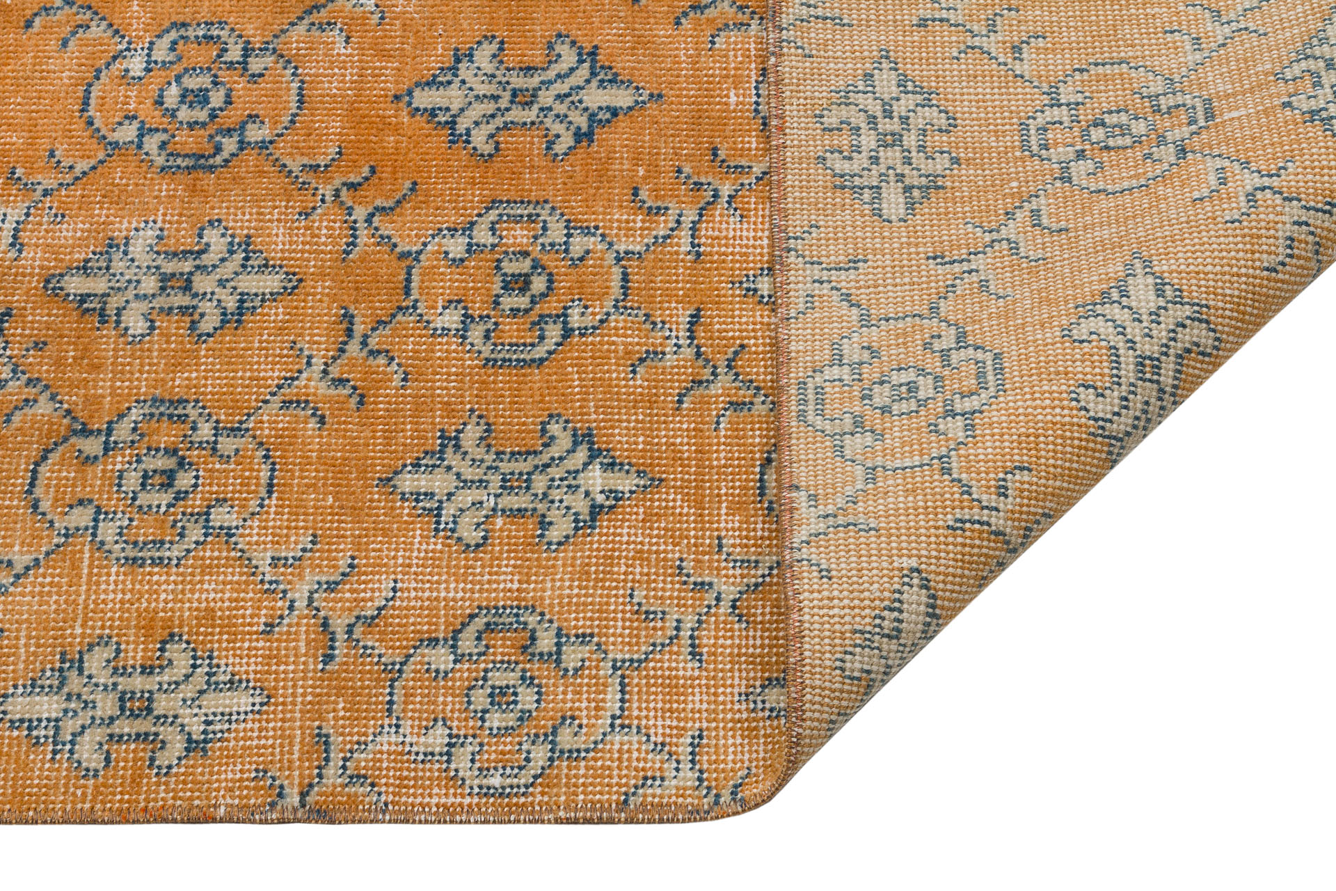 Eşsiz Renk ve Desenlerde Anadolu Vintage Eskitme El Dokuma Halı 158x256cm 9654 - Görsel 3