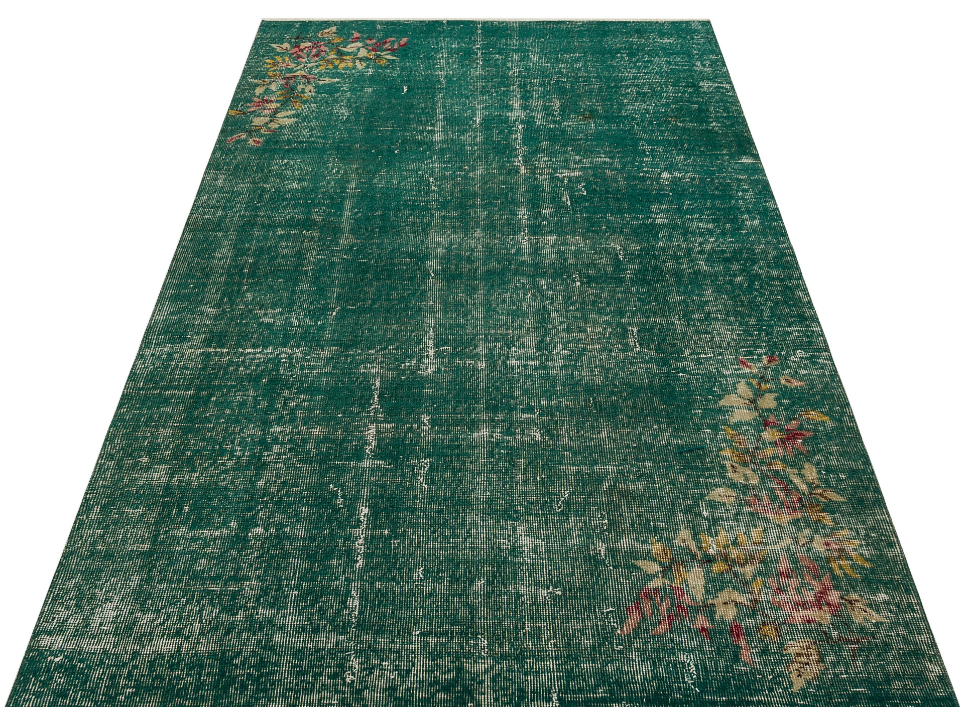 Eşsiz Renk ve Desenlerde Anadolu Vintage Eskitme El Dokuma Halı 133x230cm 9659