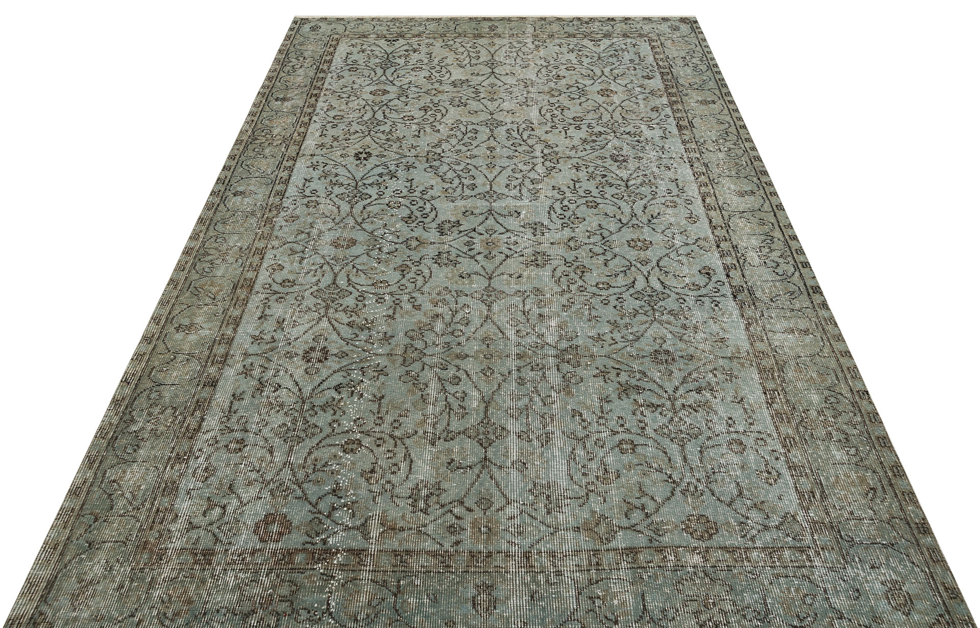 Eşsiz Renk ve Desenlerde Anadolu Vintage Eskitme El Dokuma Halı 167x262cm 9662