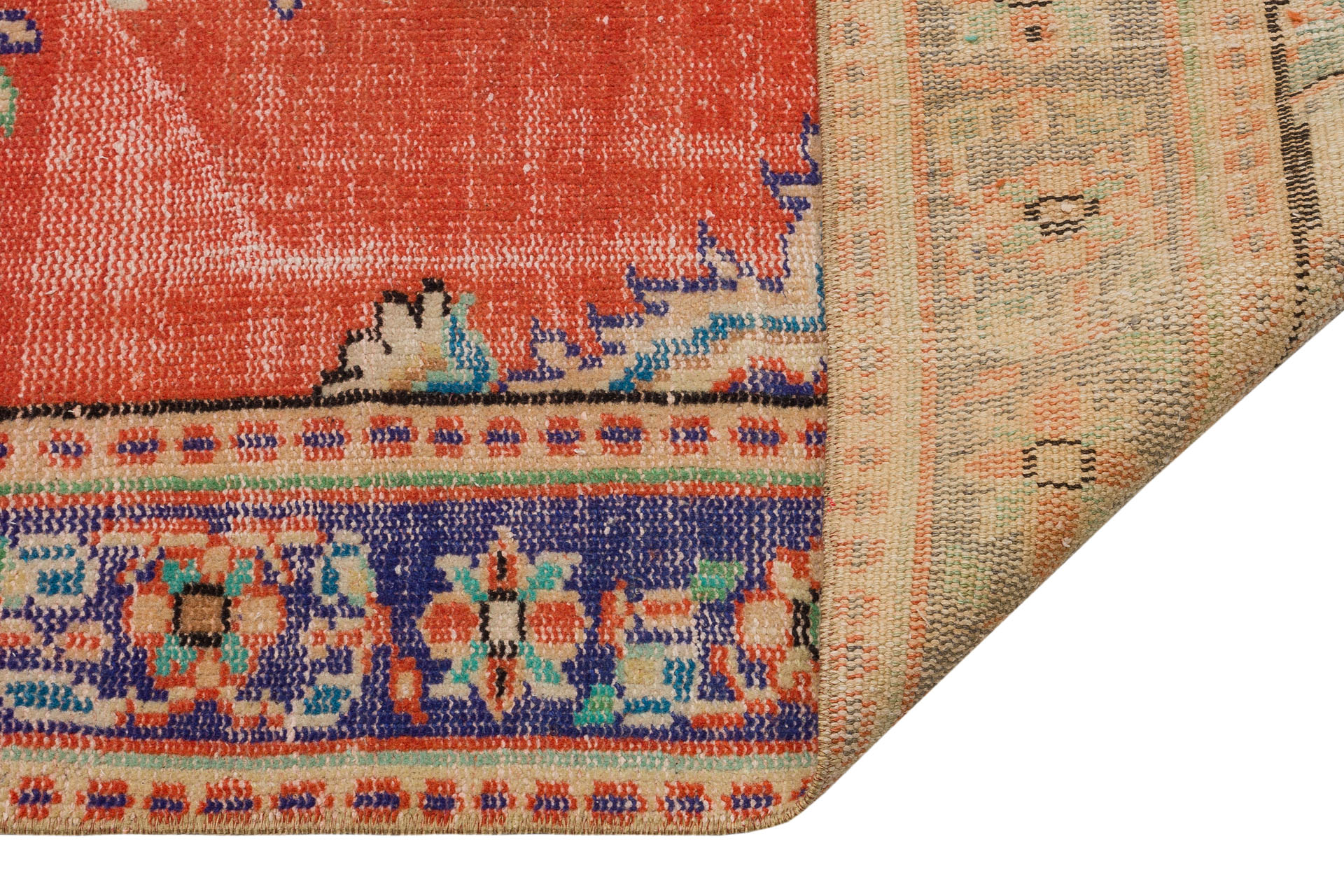 El Dokuması Vintage Anadolu Halısı 166x265 9684 - Görsel 3