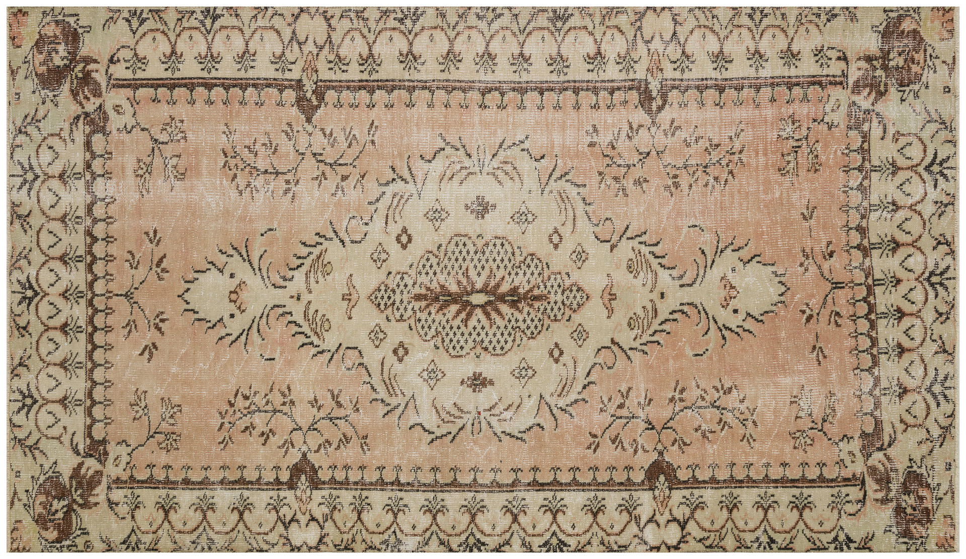 Traditional Vintage Handmade Rug — detail view 2, handmade vintage rug