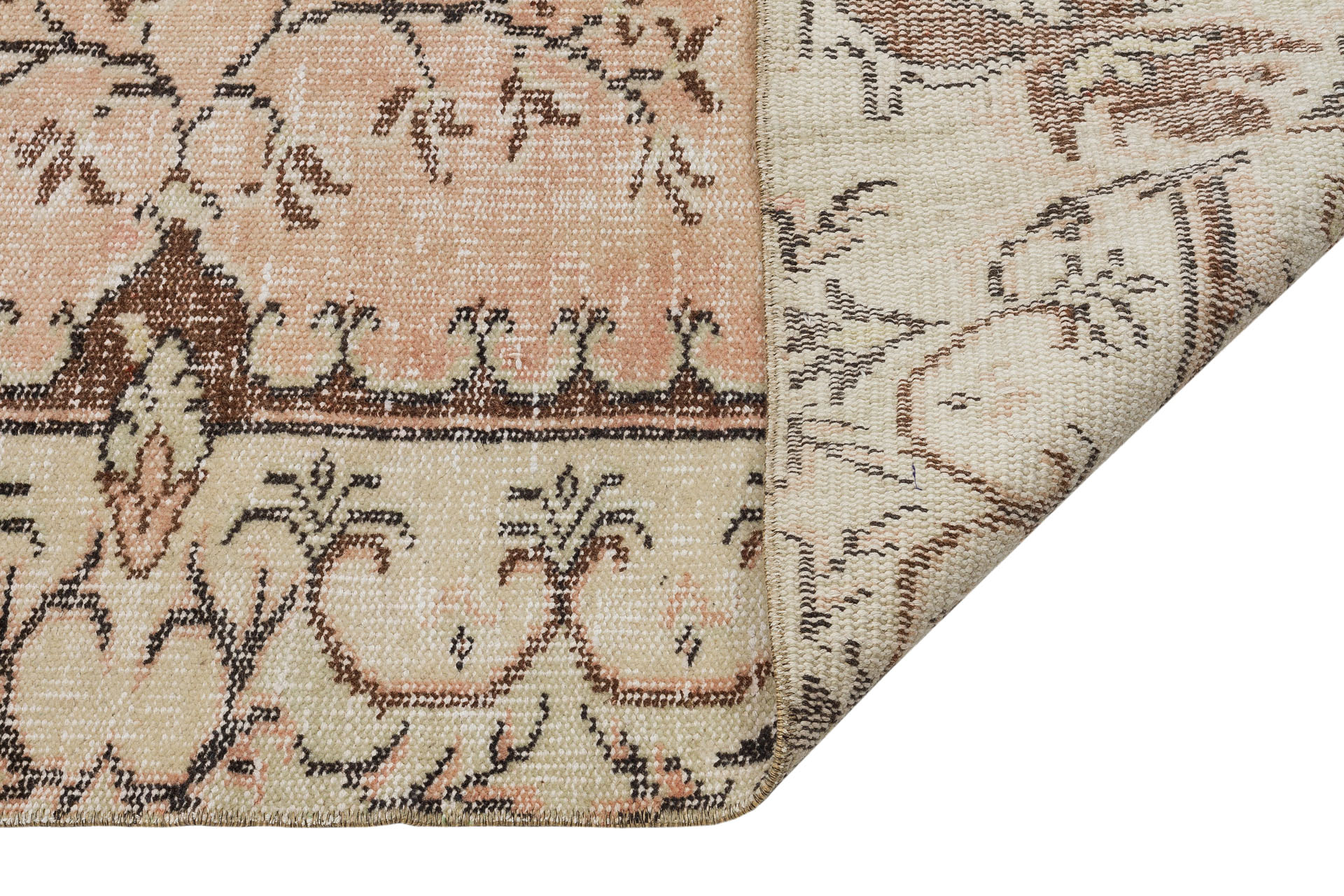 Traditional Vintage Handmade Rug — detail view 3, handmade vintage rug