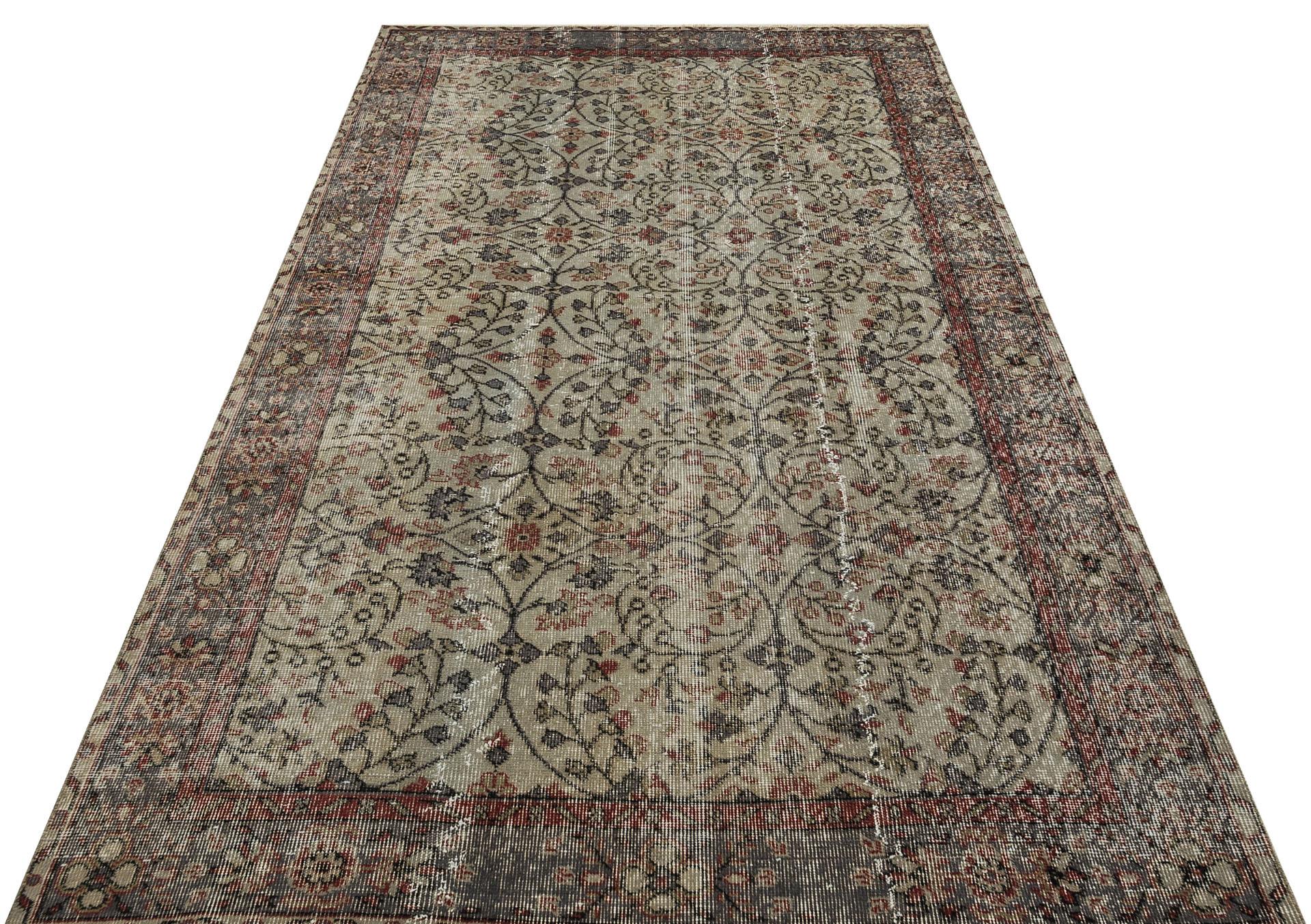 El Dokuması Vintage Anadolu Halısı 147x254 9696