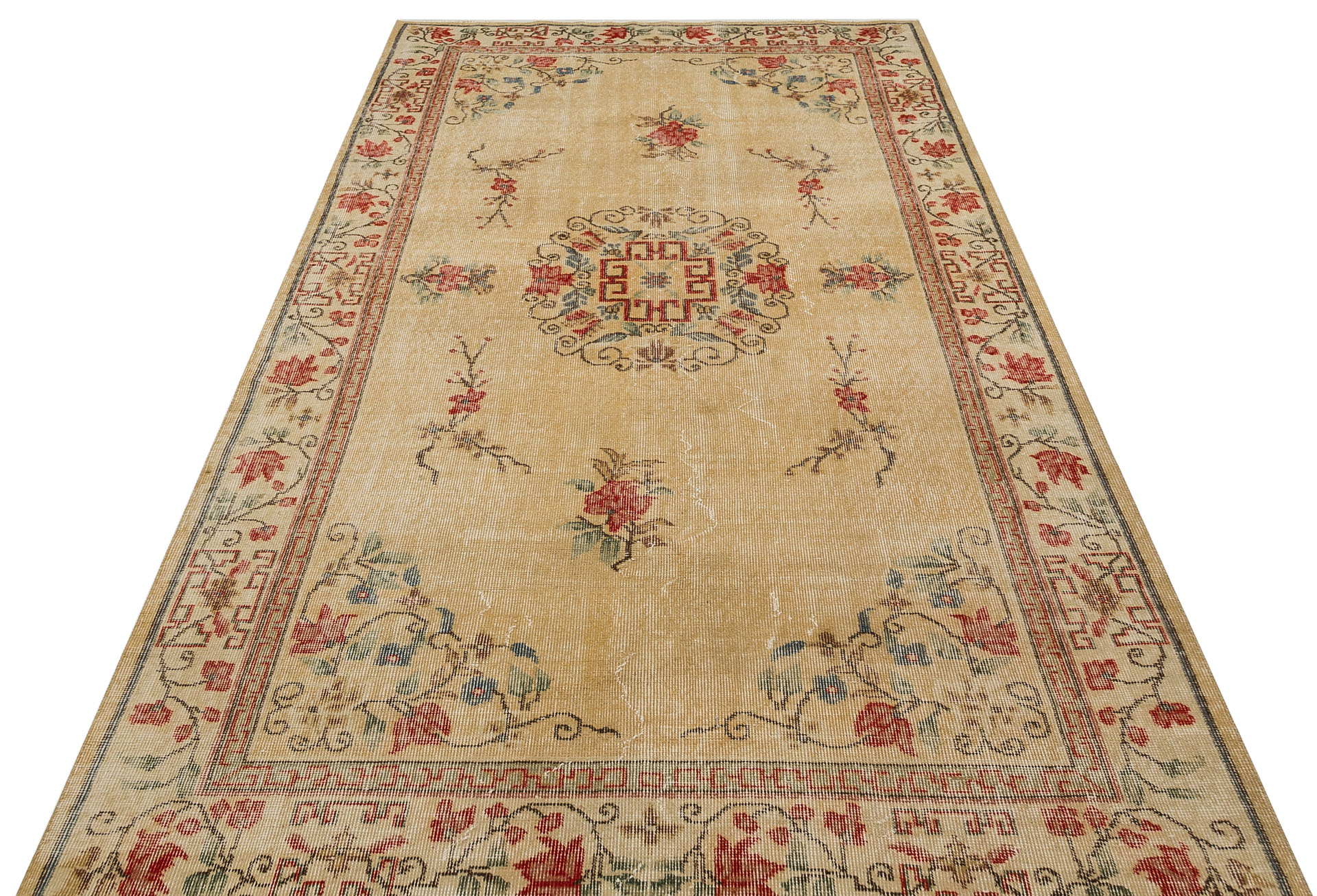 El Dokuması Vintage Anadolu Halısı 159x277cm 9715