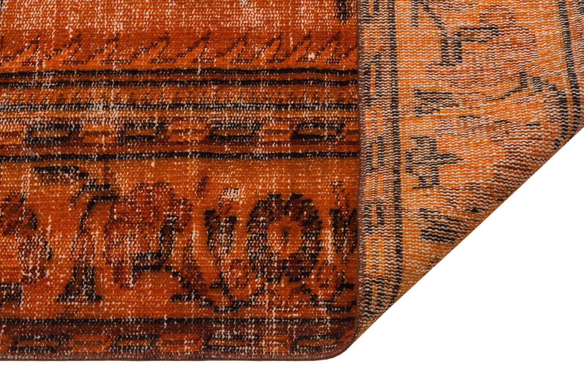 Vintage Hand-Woven Wool Rug — detail view 3, handmade vintage rug