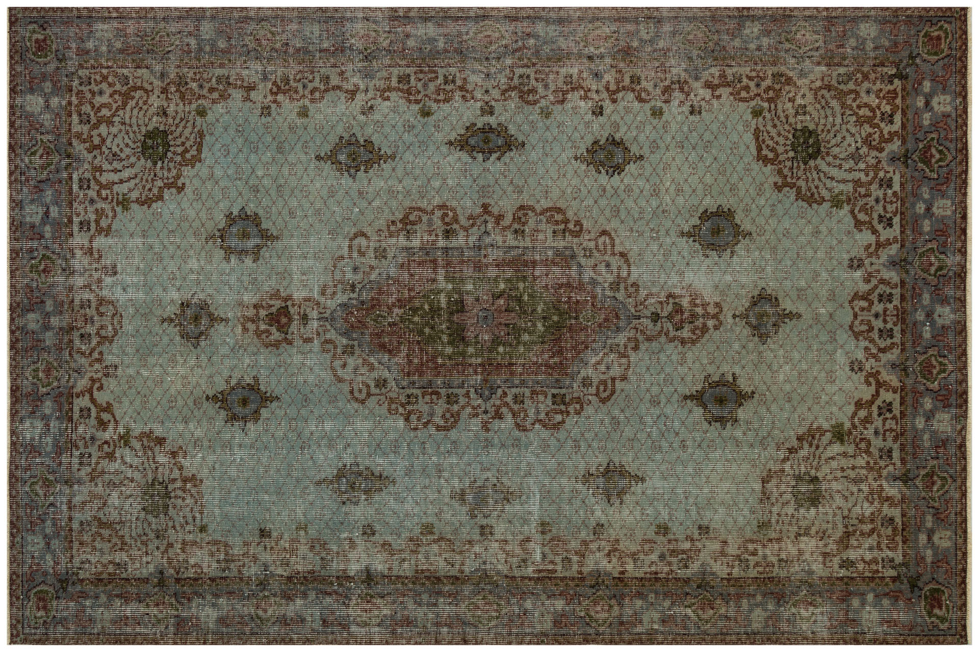 El Dokuması Vintage Anadolu Halısı 175x264cm 9730 - Görsel 3