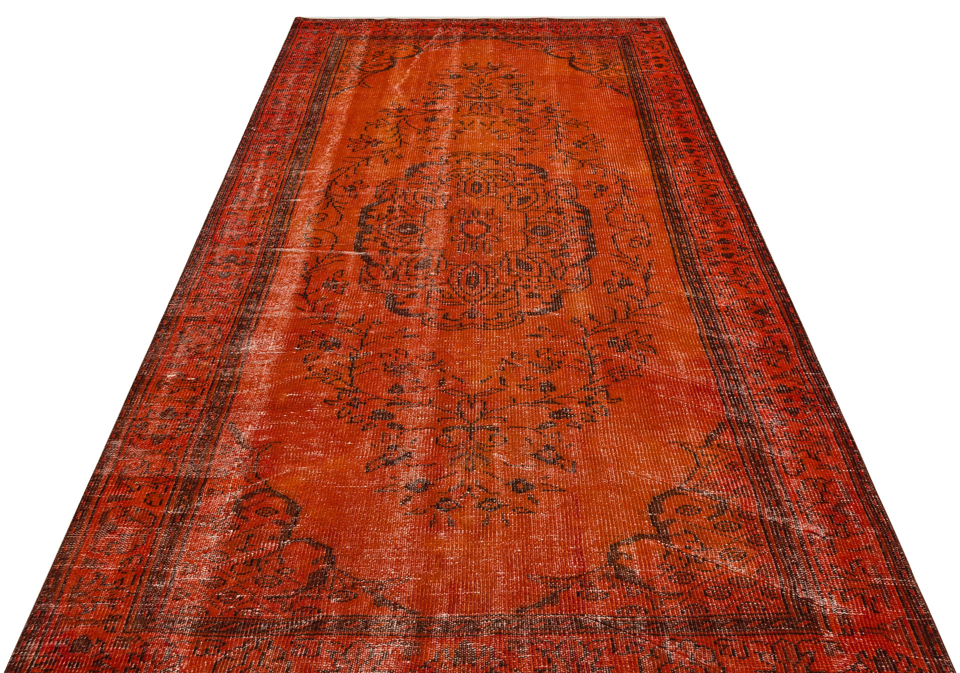 El Dokuması Vintage Anadolu Halısı 155x278cm 9736