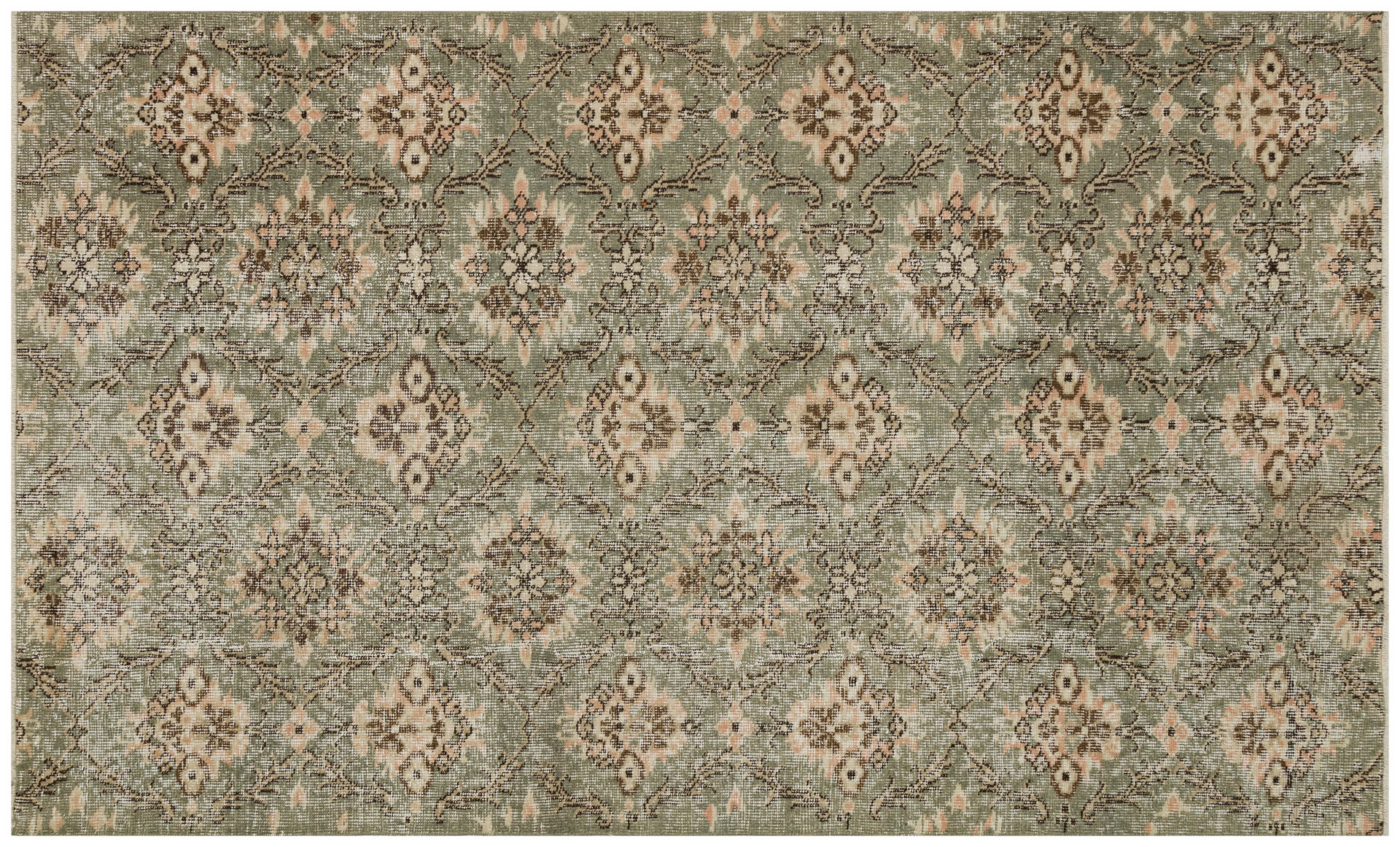 Vintage Wool-Woven Rug — detail view 2, handmade vintage rug