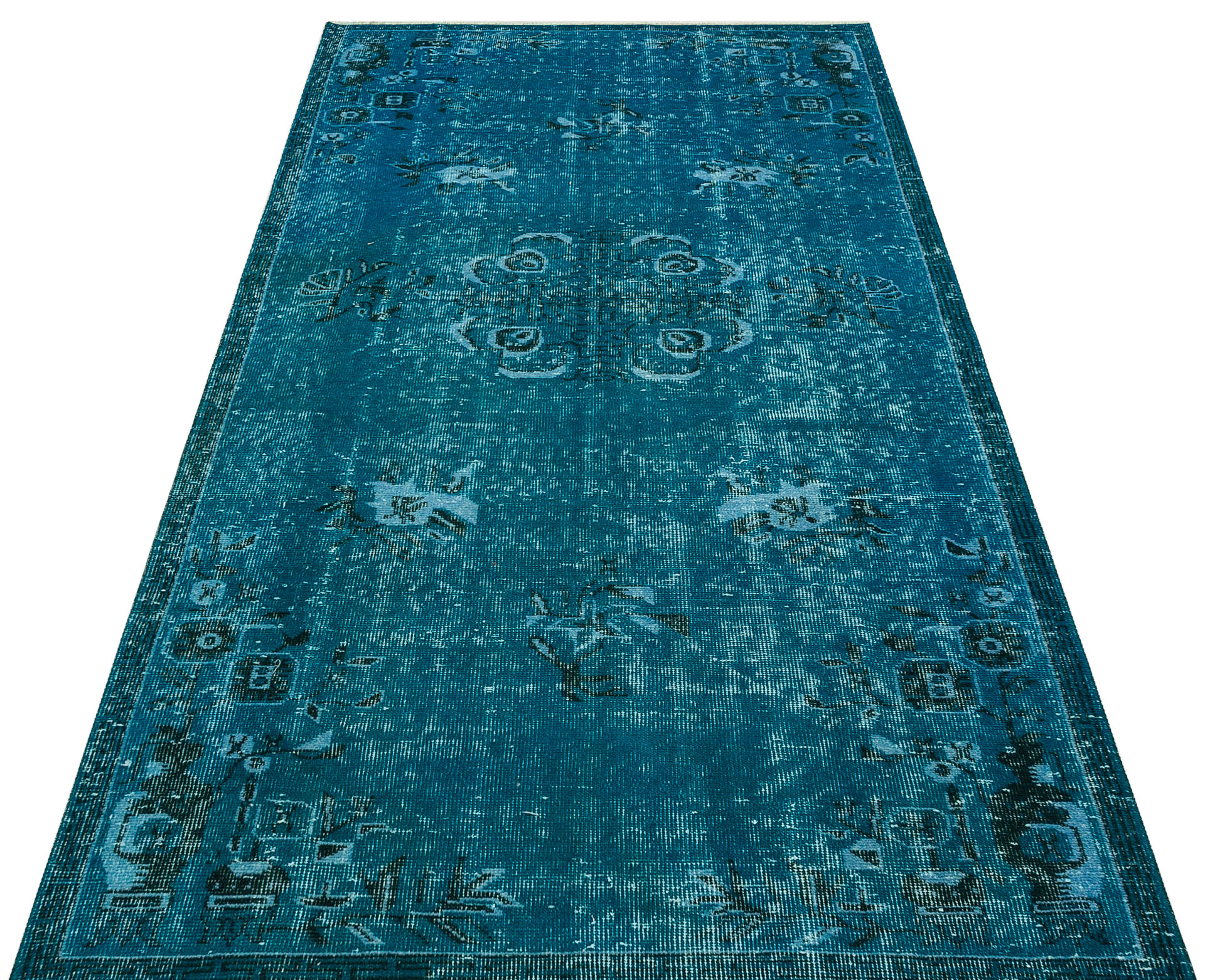 El Dokuması Vintage Anadolu Halısı 124x243cm 9762