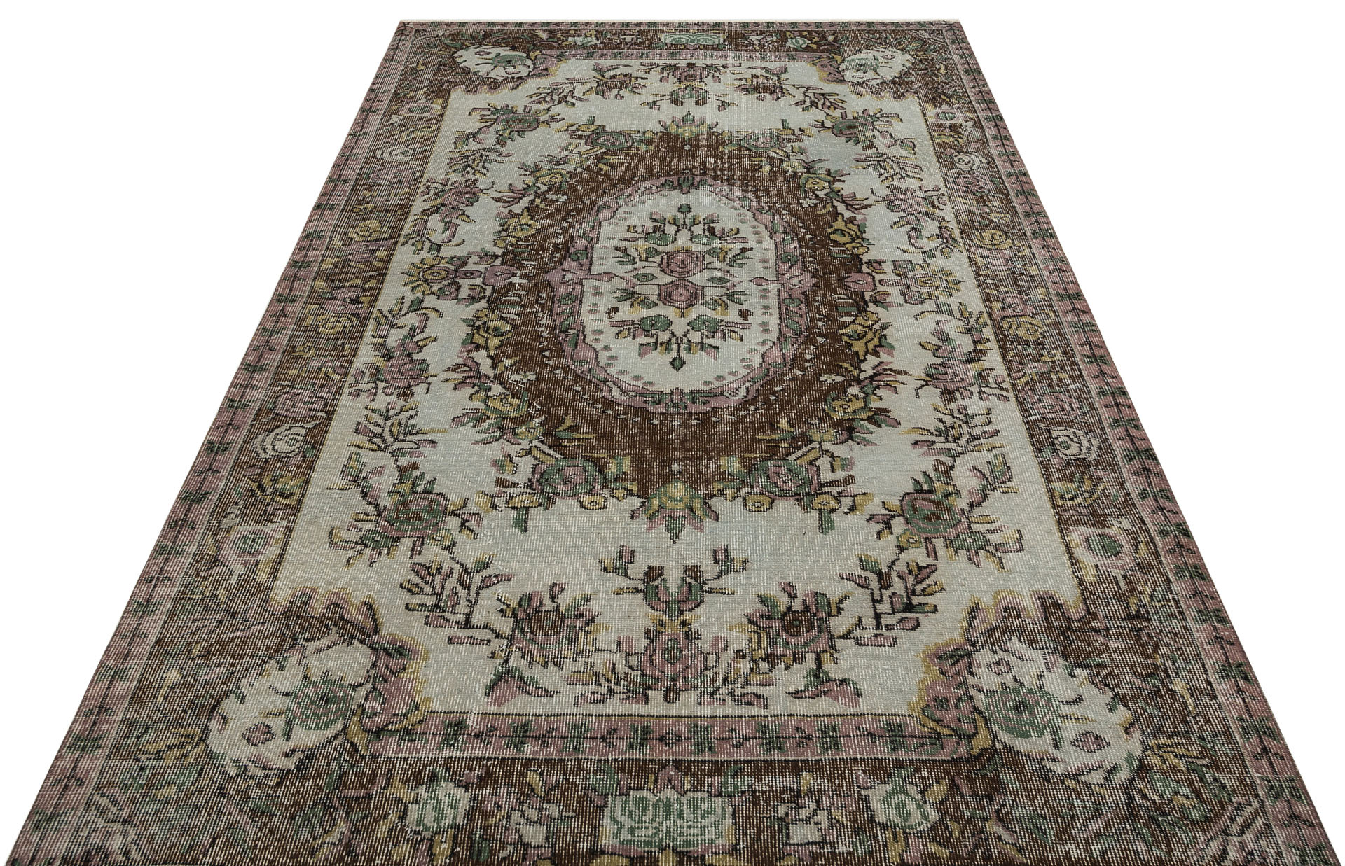 El Dokuması Vintage Anadolu Halısı 166x262cm 9767