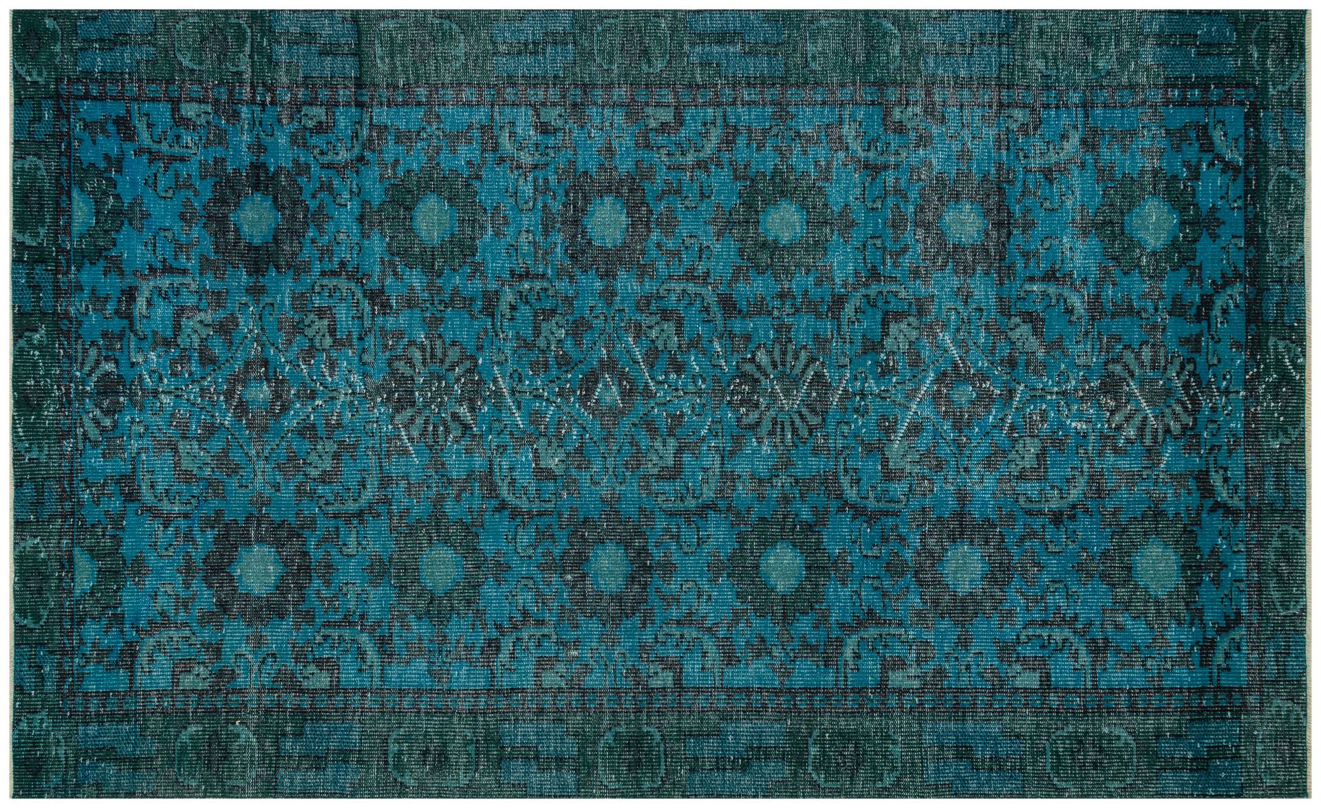 El Dokuması Vintage Anadolu Halısı 160x263cm 9773 - Görsel 2
