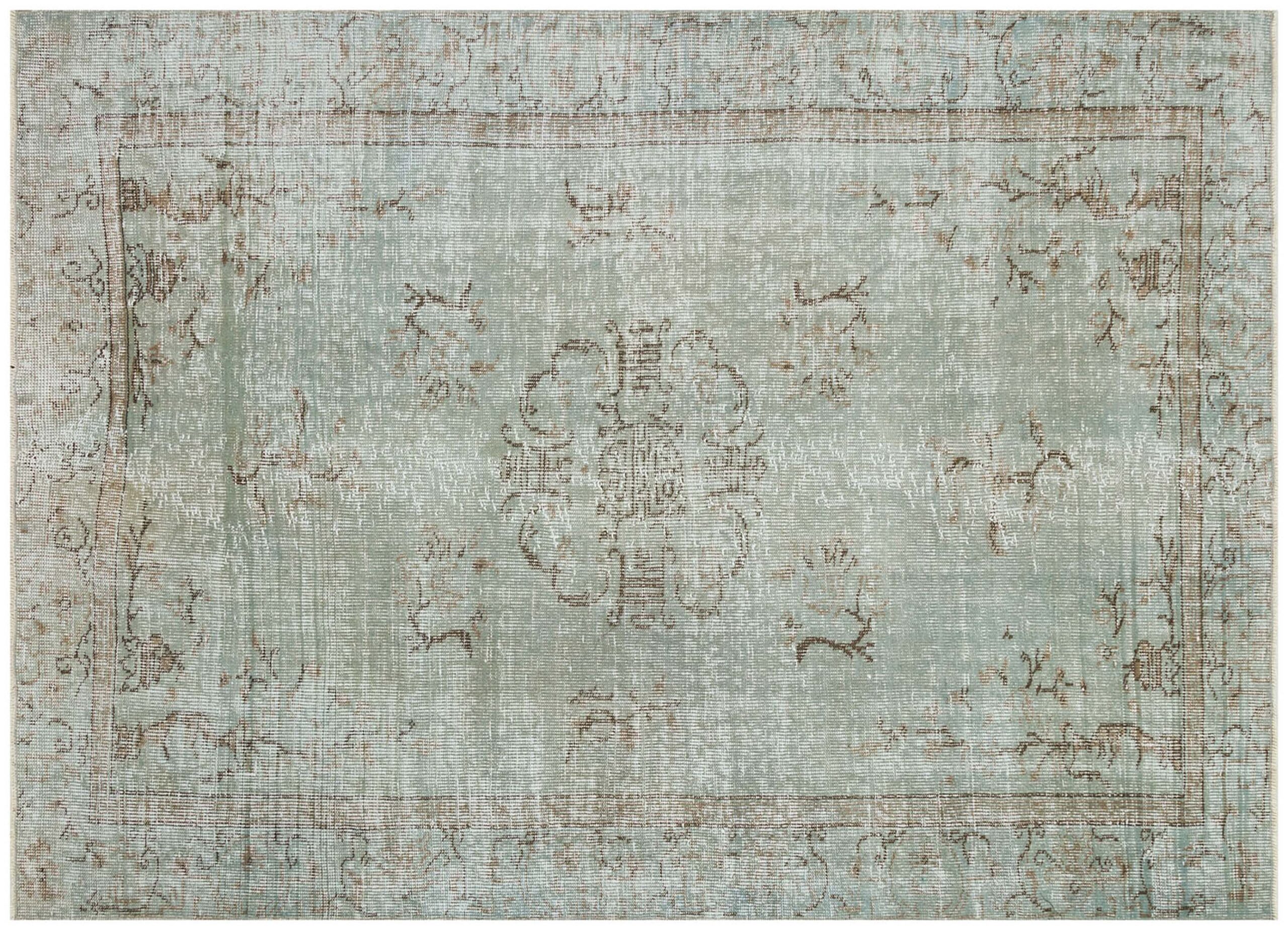 Vintage Eskitme El Dokuma Halı 179 x 245 cm F1239 - Görsel 2