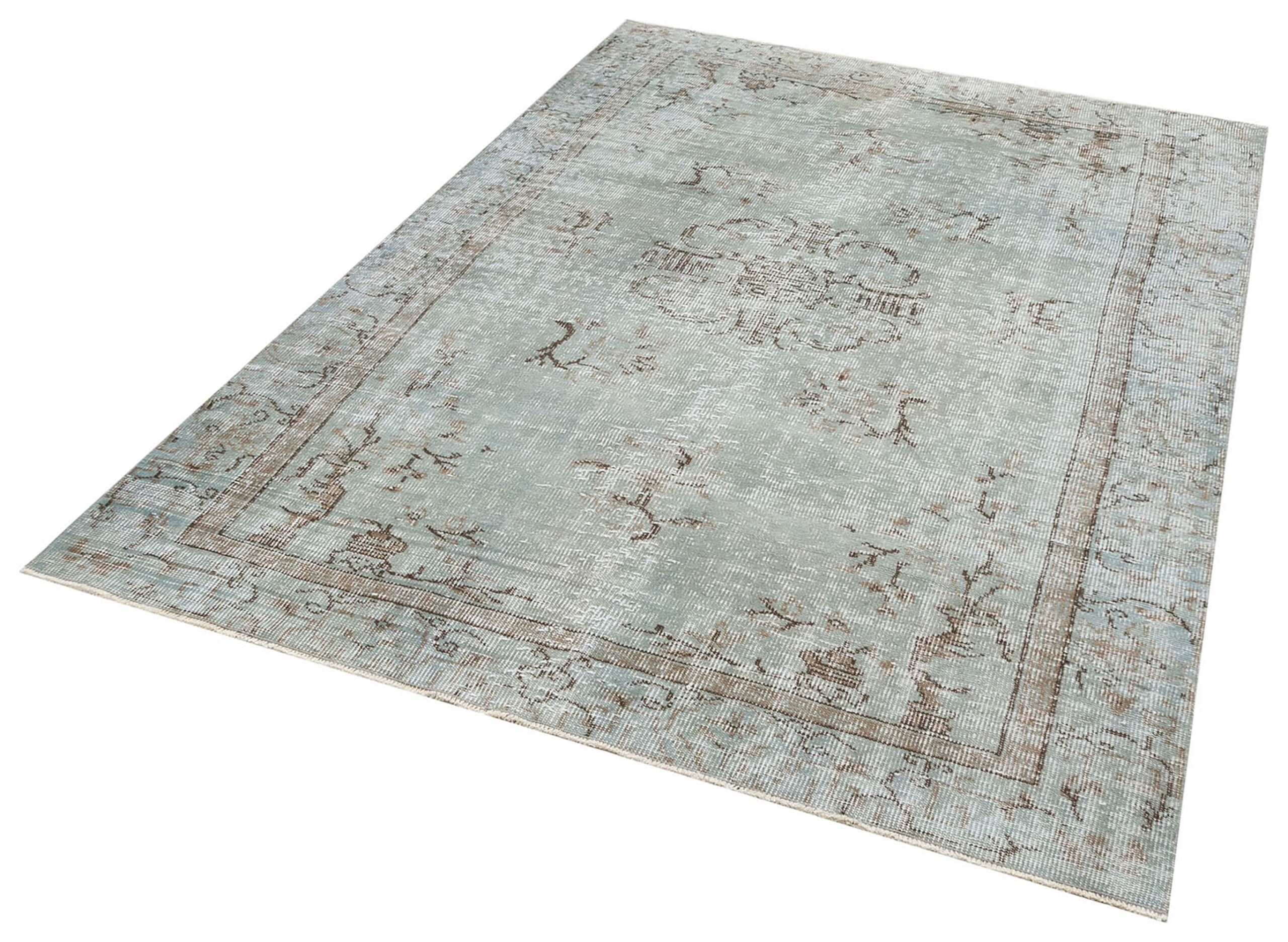 Vintage Eskitme El Dokuma Halı 179 x 245 cm F1239