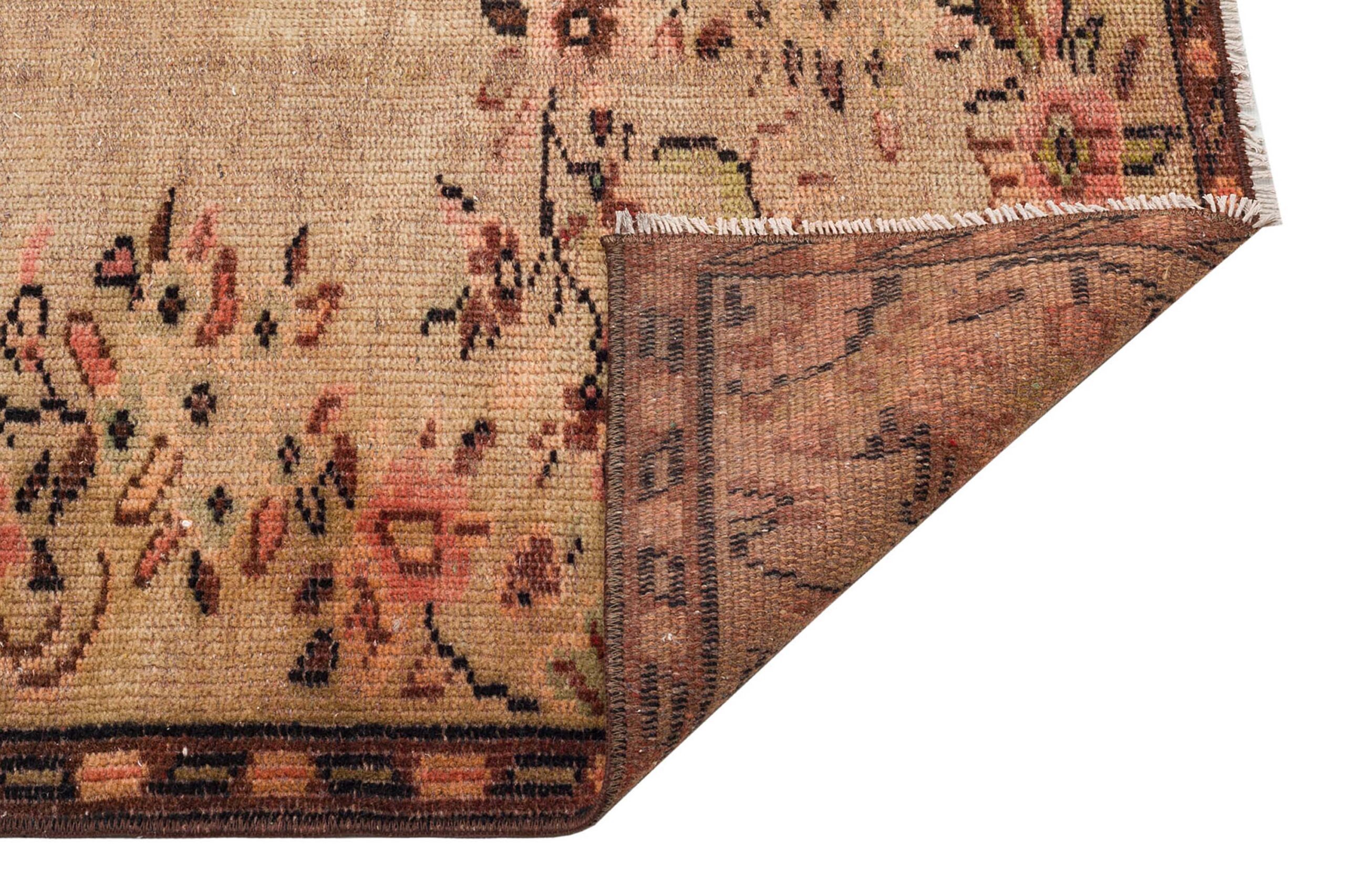 Özel Vintage Eskitme El Dokuma Halı 141 x 236 cm F1244 - Görsel 4